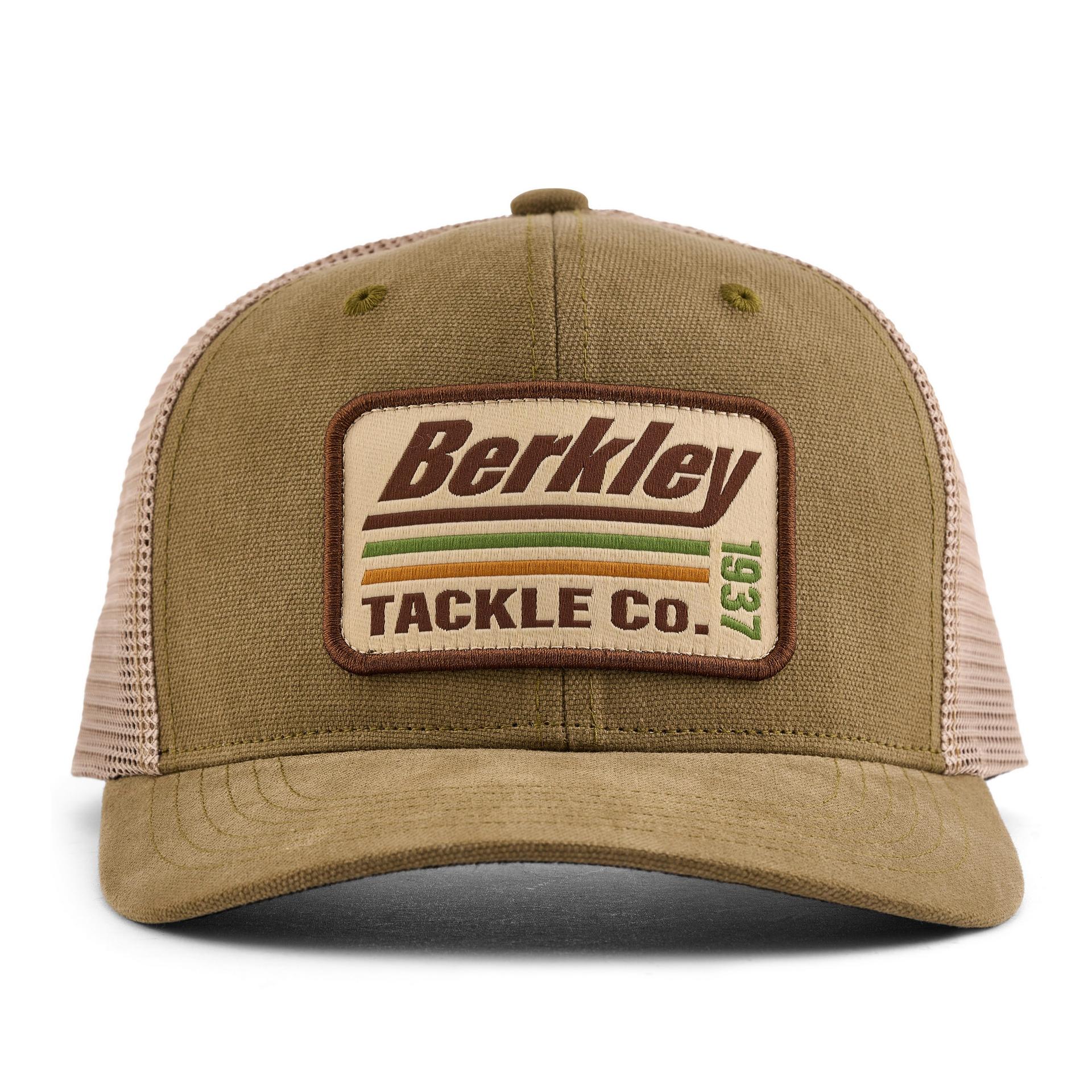 Berkley StriperTruckerHat Olive alt3 | Berkley Fishing