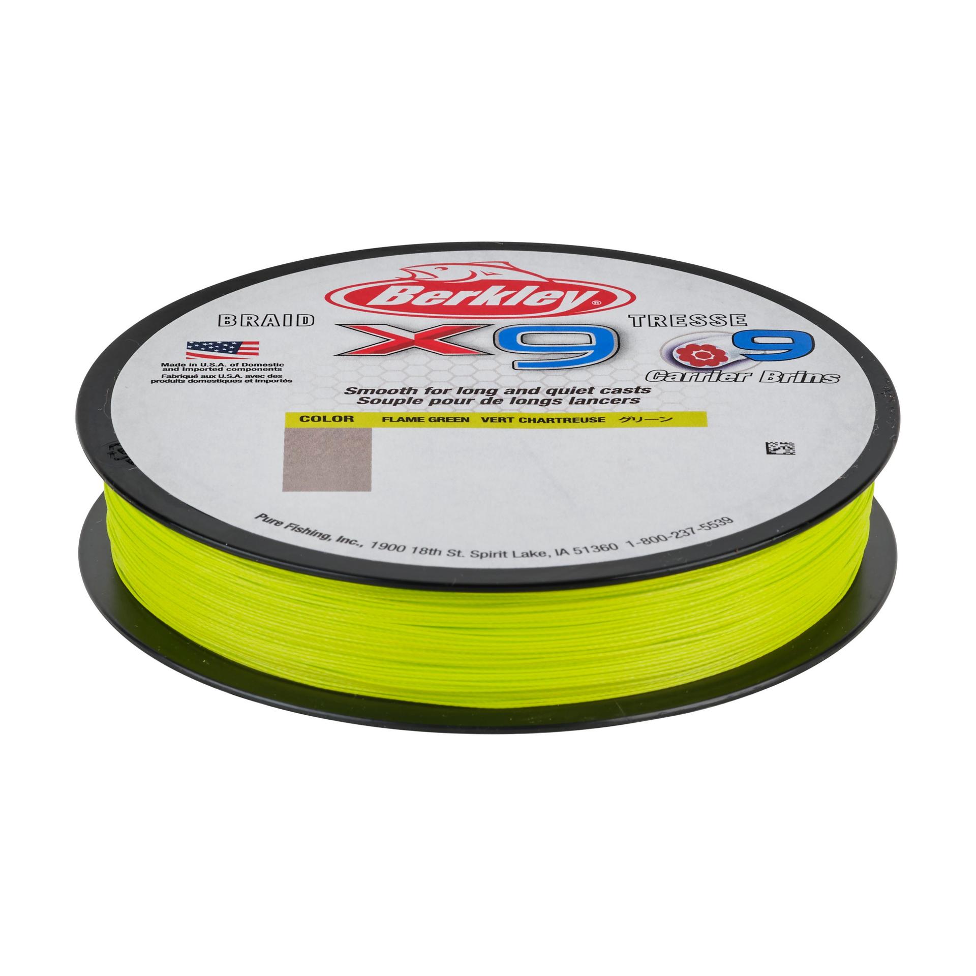 Berkley x9Braid FlameGreen Filler alt7 | Berkley Fishing