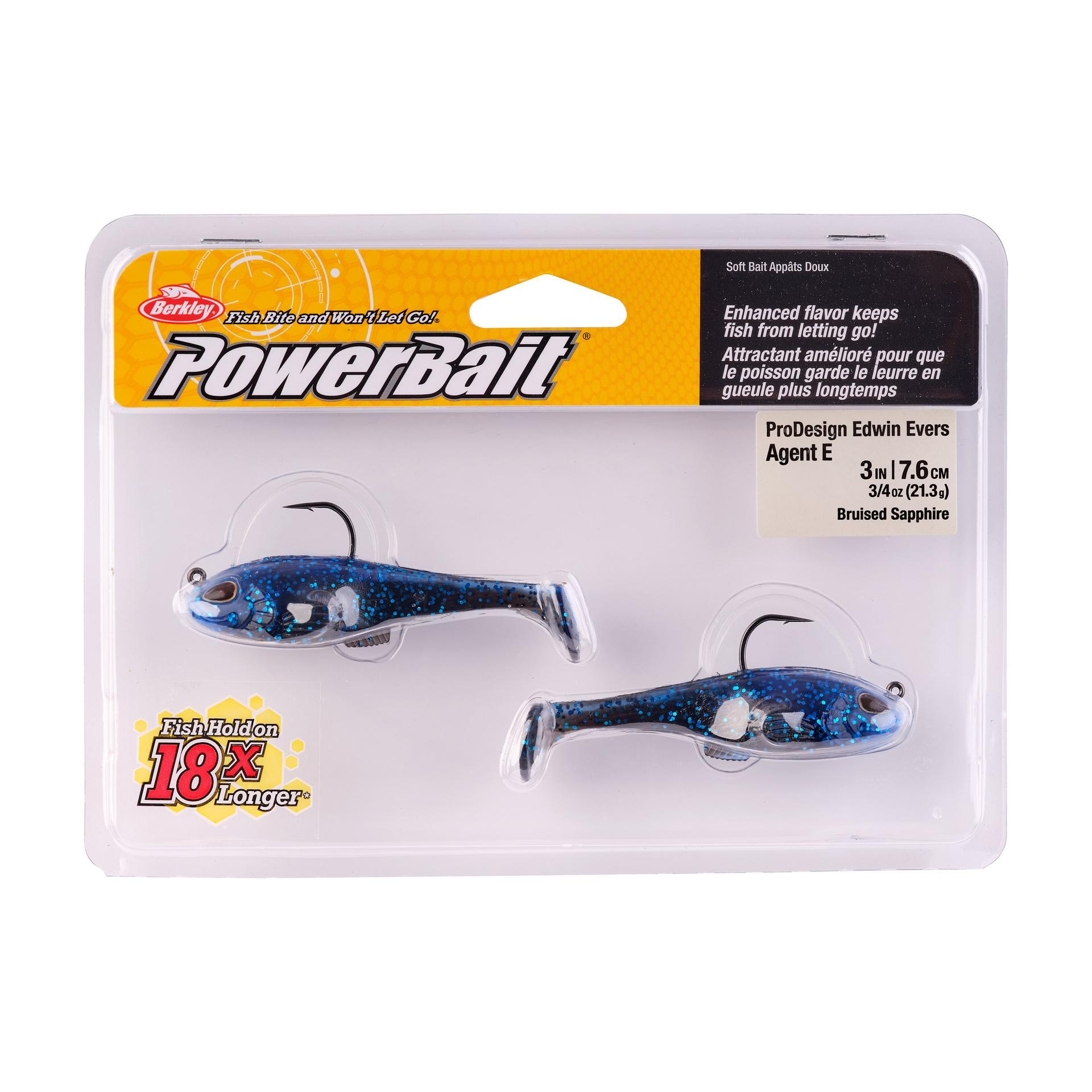 PowerBaitAgentE BruisedSapphire 3in 3 4oz PKG | Berkley Fishing