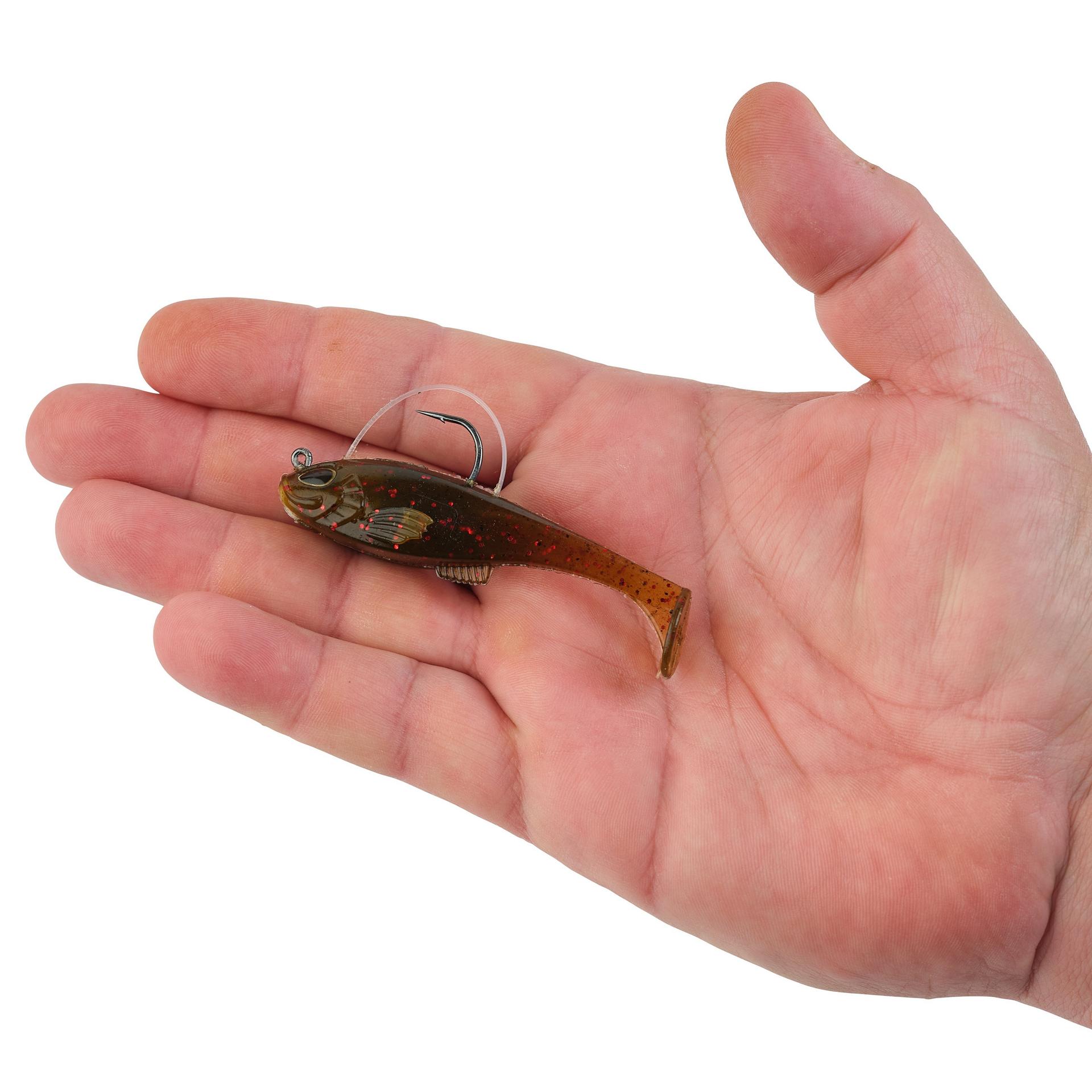 PowerBaitAgentE GreenPumpkinRedFleck 3in 3 4oz HAND | Berkley Fishing