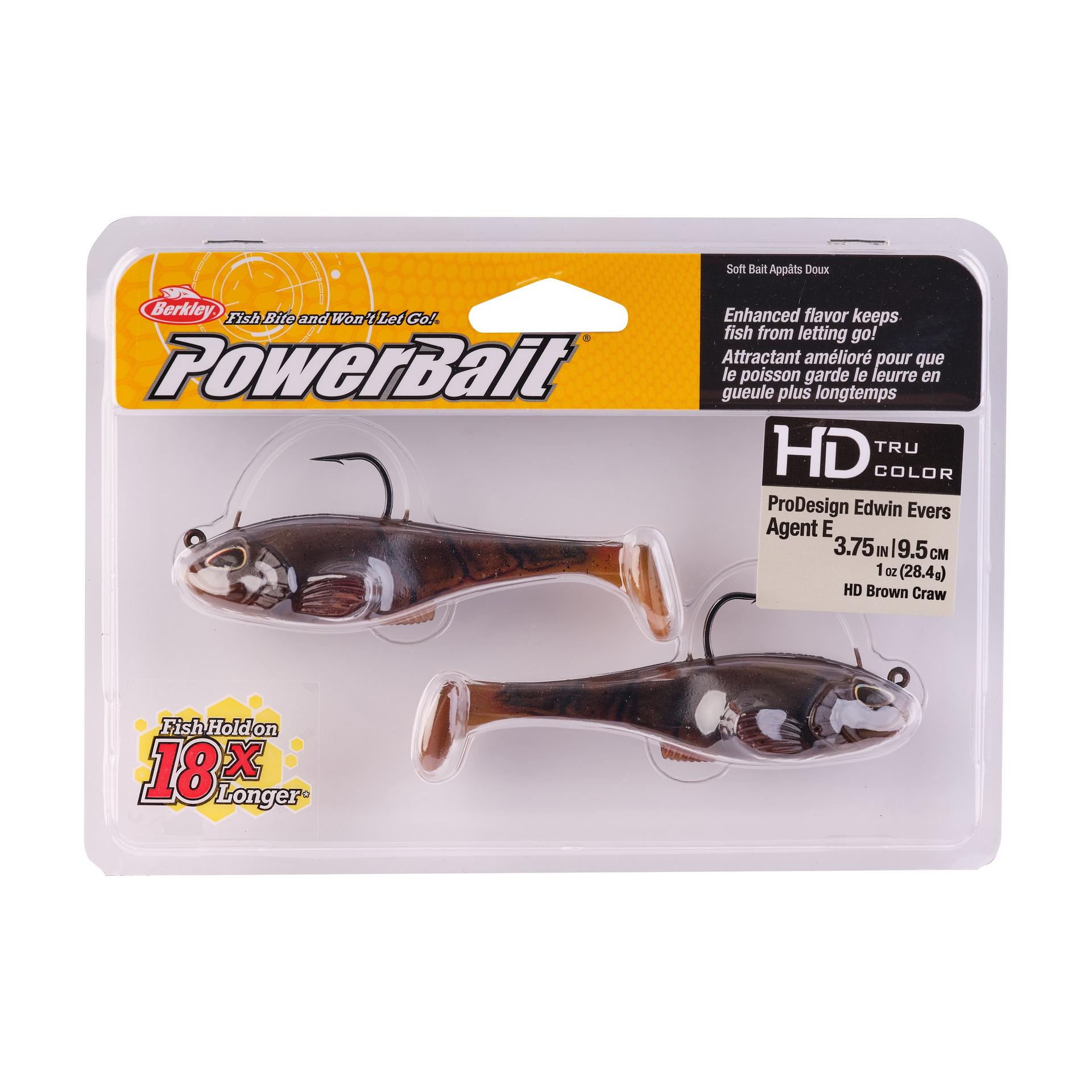 PowerBaitAgentE HDBrownCraw 3.75in 1oz PKG | Berkley Fishing