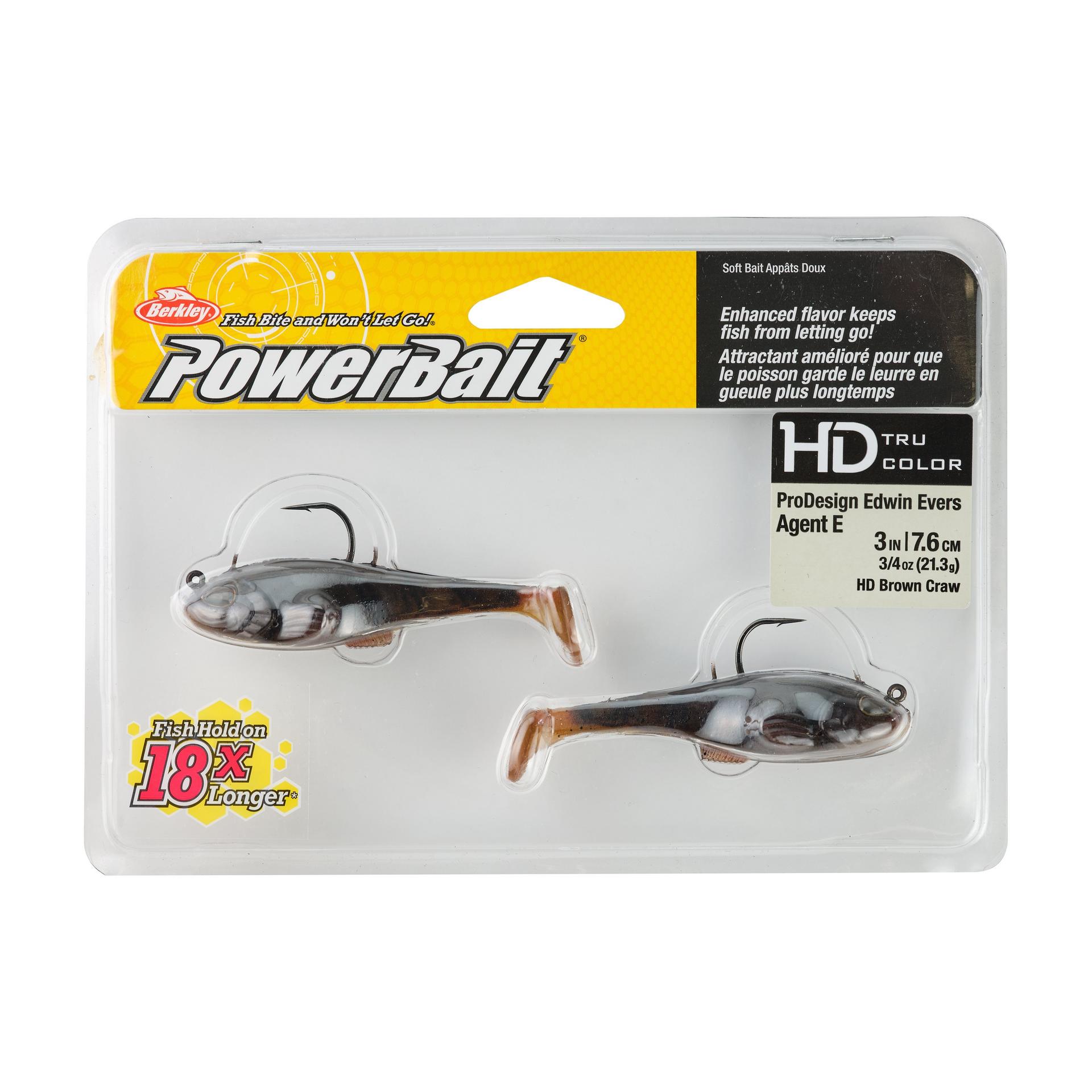 PowerBaitAgentE HDBrownCraw 3in 1 2oz PKG | Berkley Fishing