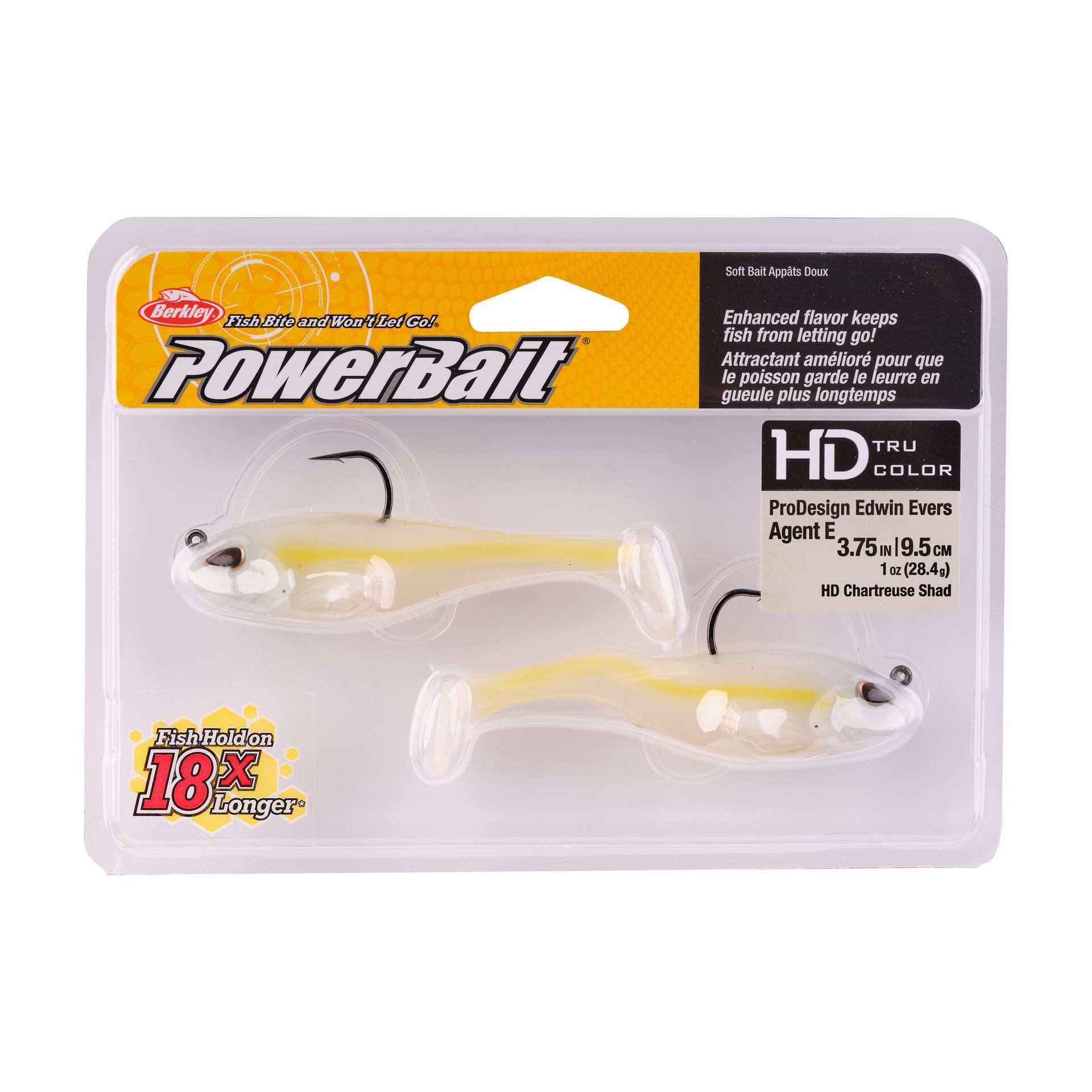 PowerBaitAgentE HDChartreuseShad 3.75in 1oz PKG | Berkley Fishing