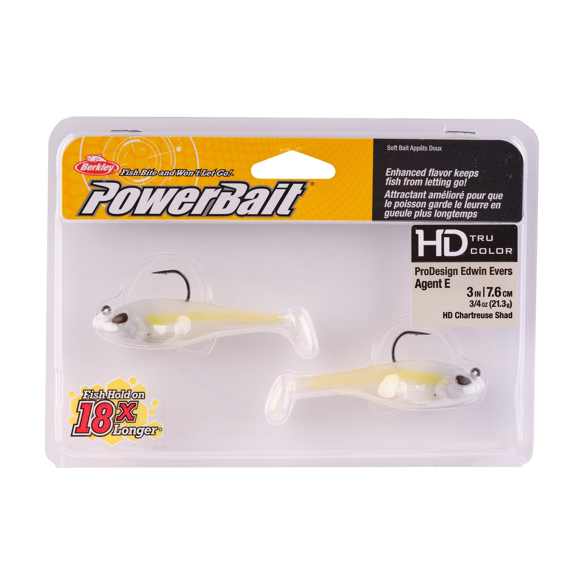 PowerBaitAgentE HDChartreuseShad 3in 3 4oz PKG | Berkley Fishing