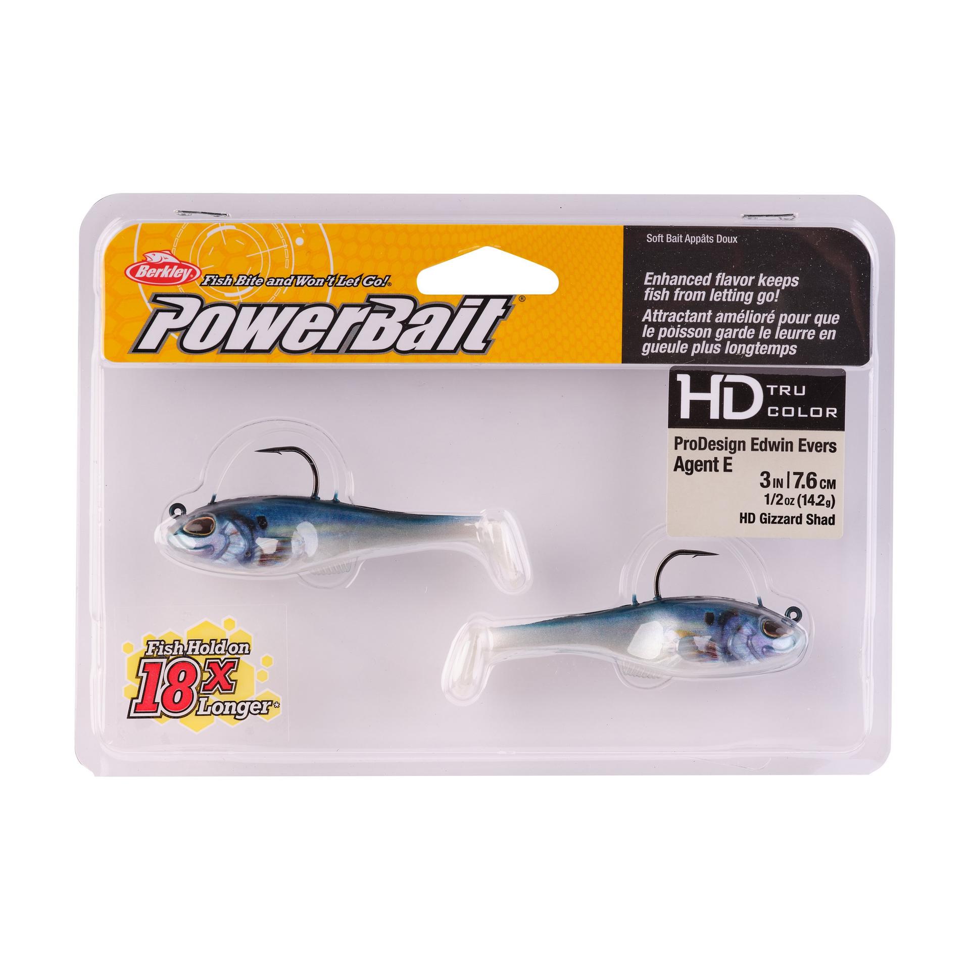 PowerBaitAgentE HDGizzardShad 3in 1 2oz PKG | Berkley Fishing