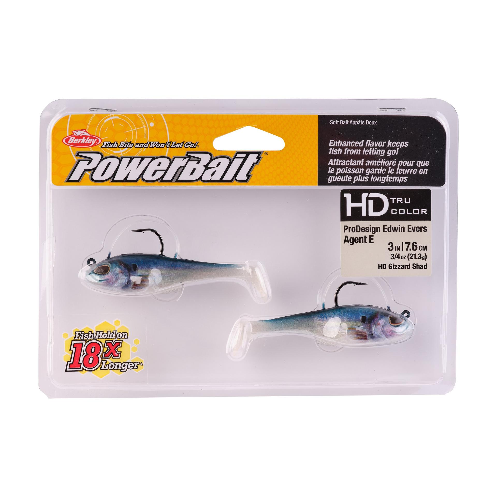 PowerBaitAgentE HDGizzardShad 3in 3 4oz PKG | Berkley Fishing