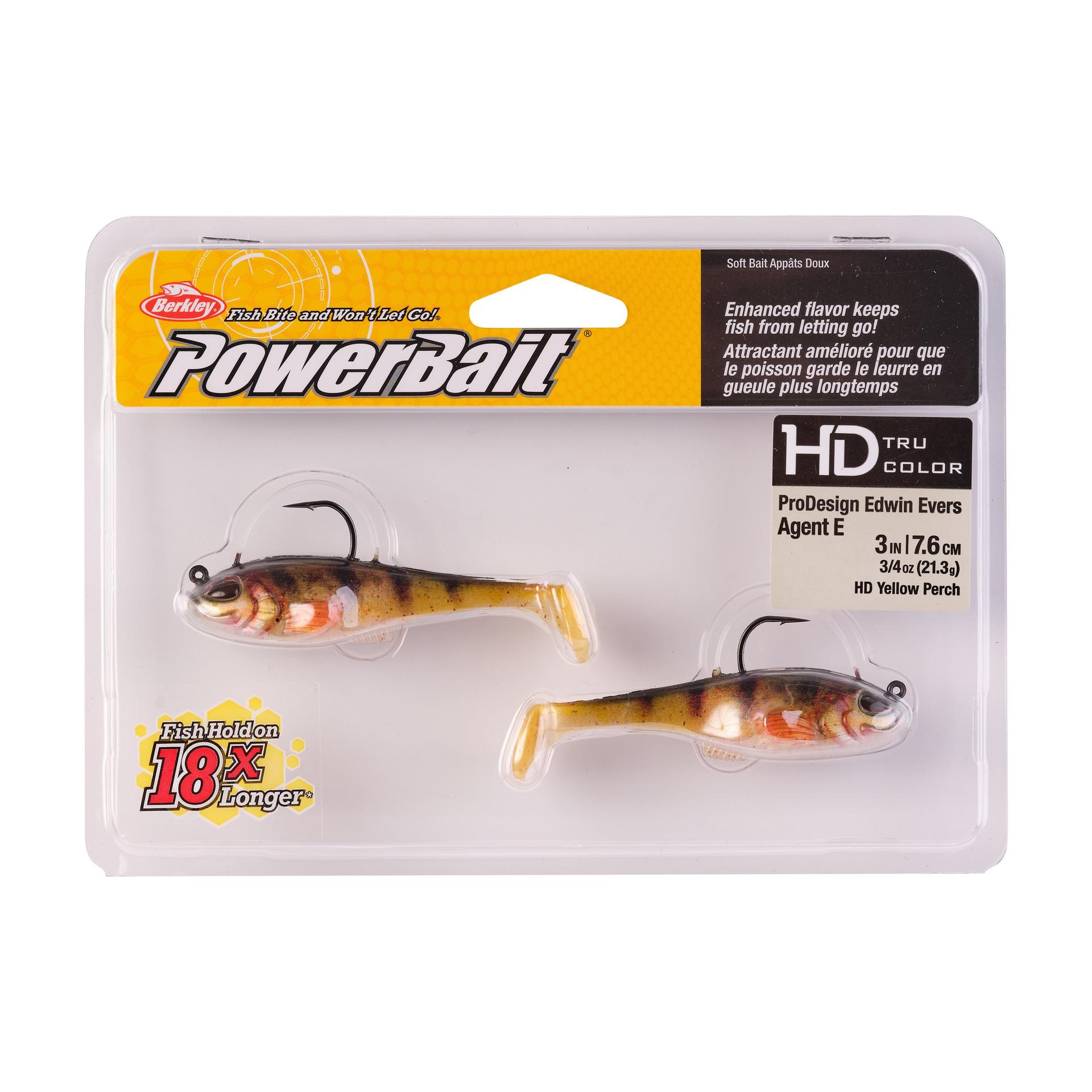 PowerBaitAgentE HDYellowPerch 3in 3 4oz PKG | Berkley Fishing