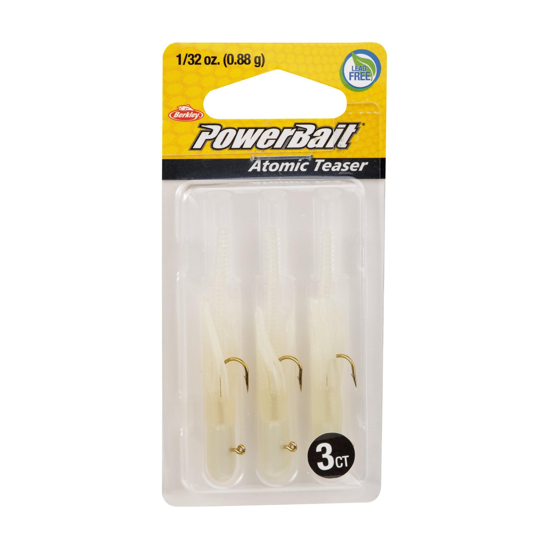 PowerBaitAtomicTeasers AuraliteGlow 1 32oz PKG | Berkley Fishing