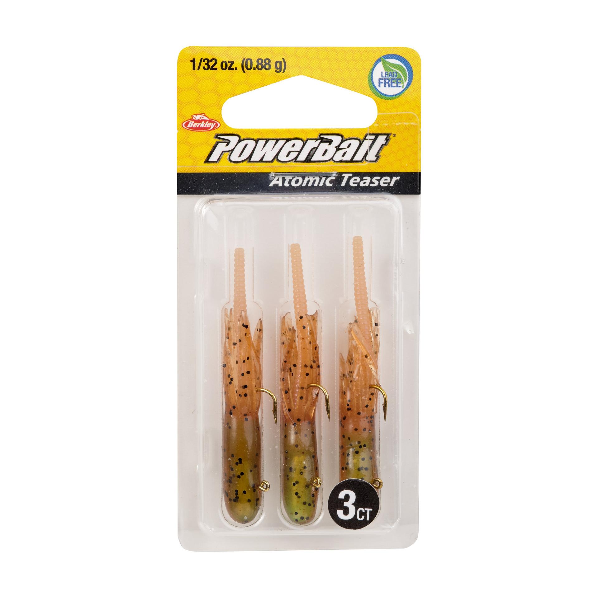 PowerBaitAtomicTeasers CaramelApple 1 32oz PKG | Berkley Fishing