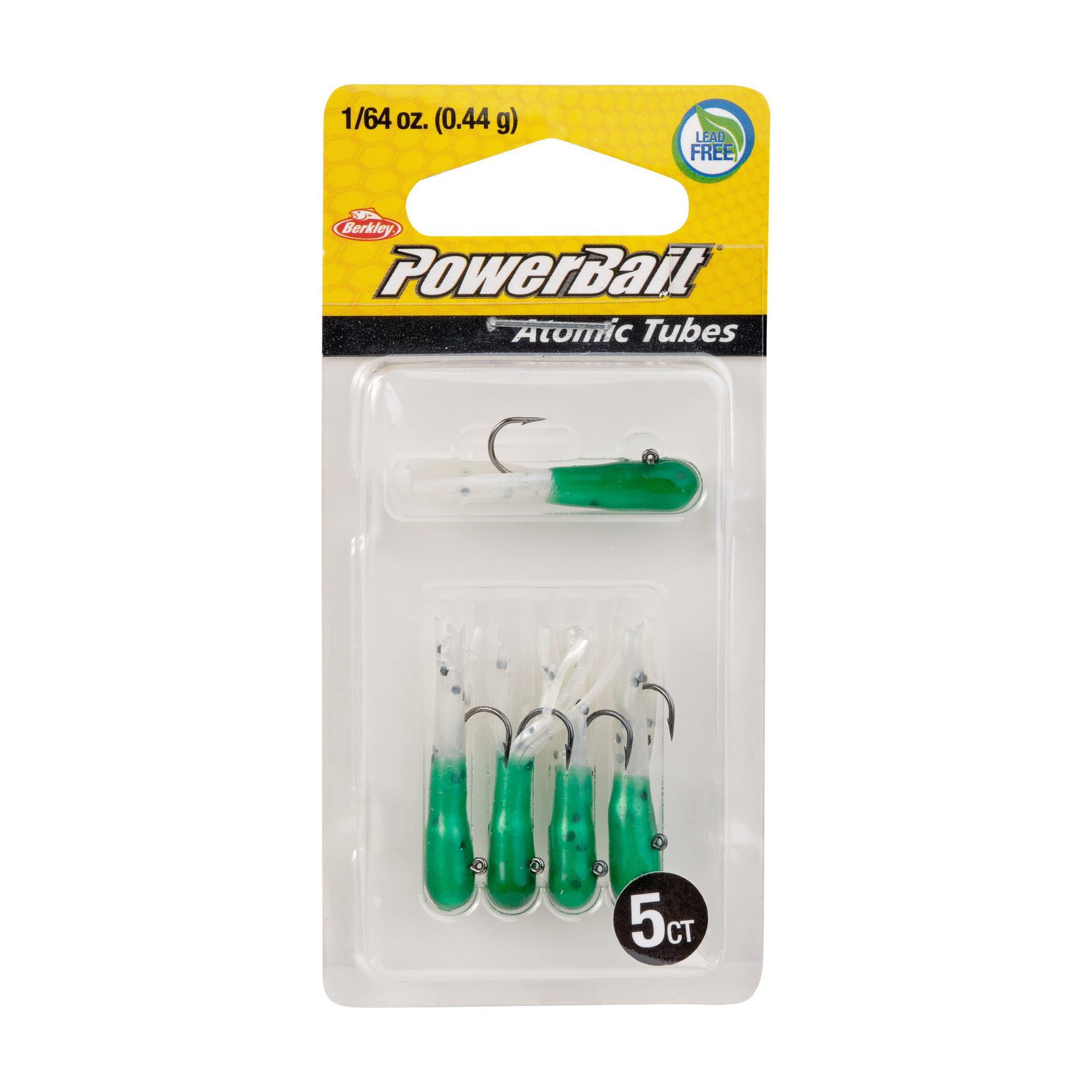 PowerBaitAtomicTubes DarkGreenPearlBlackPepper 1 64oz PKG | Berkley Fishing