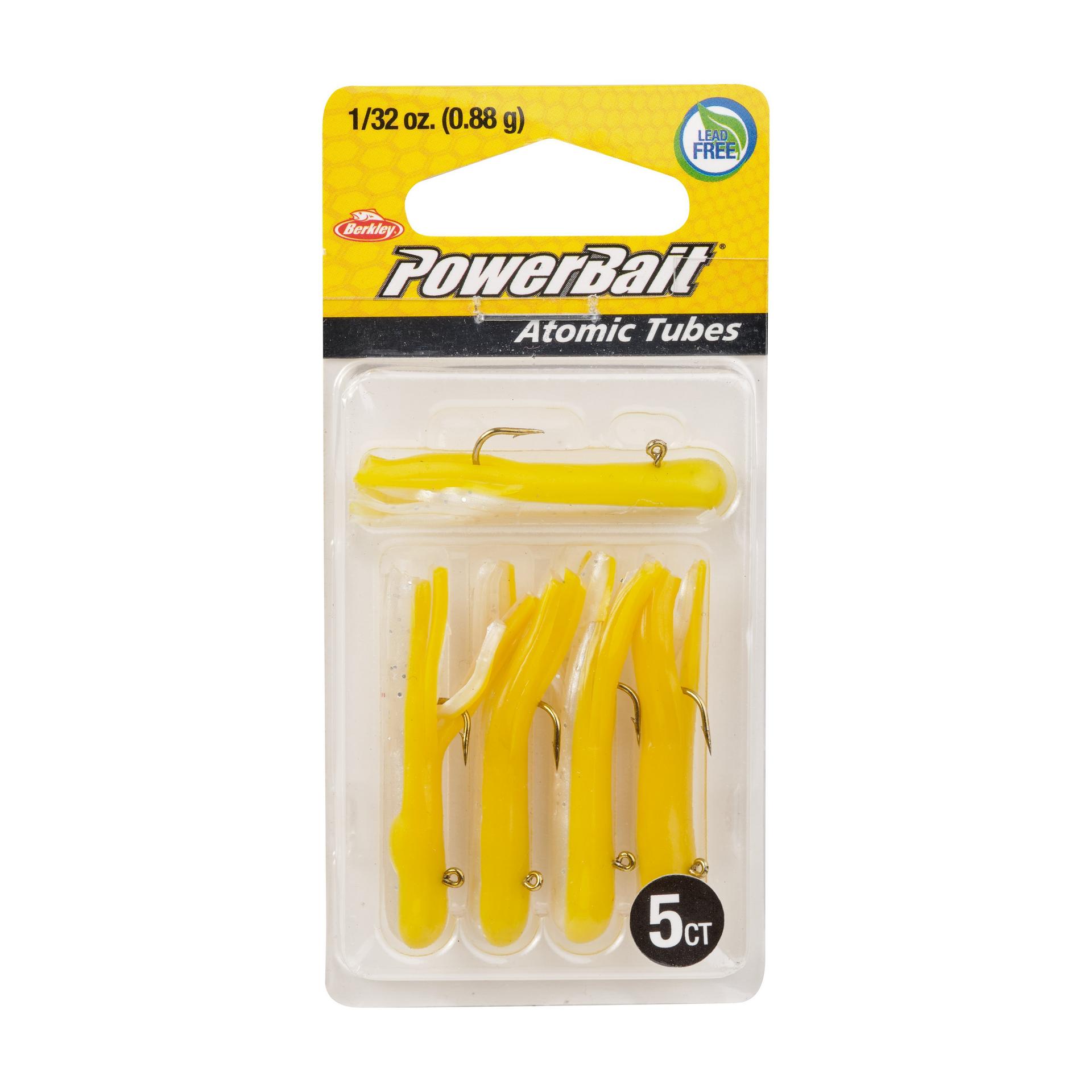 PowerBaitAtomicTubes YellowBack 1 32oz PKG | Berkley Fishing