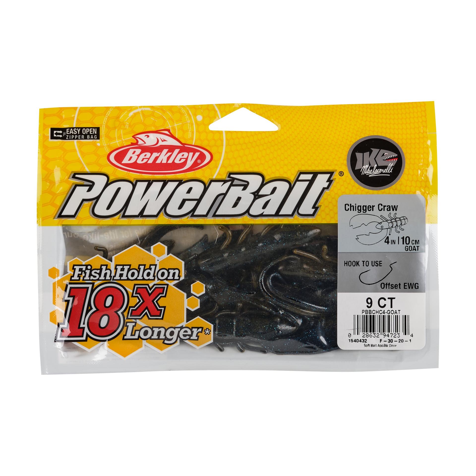 PowerBaitChiggerCraw Goat 4in PKG | Berkley Fishing