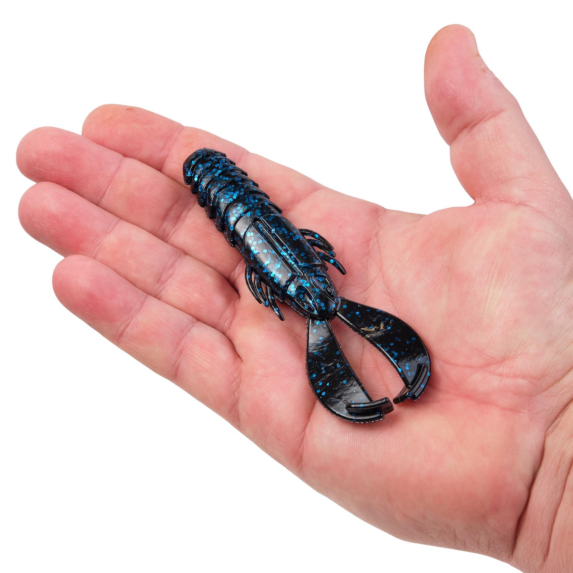 PowerBaitCrashCraw BlackBlueFleck 4in HAND | Berkley Fishing