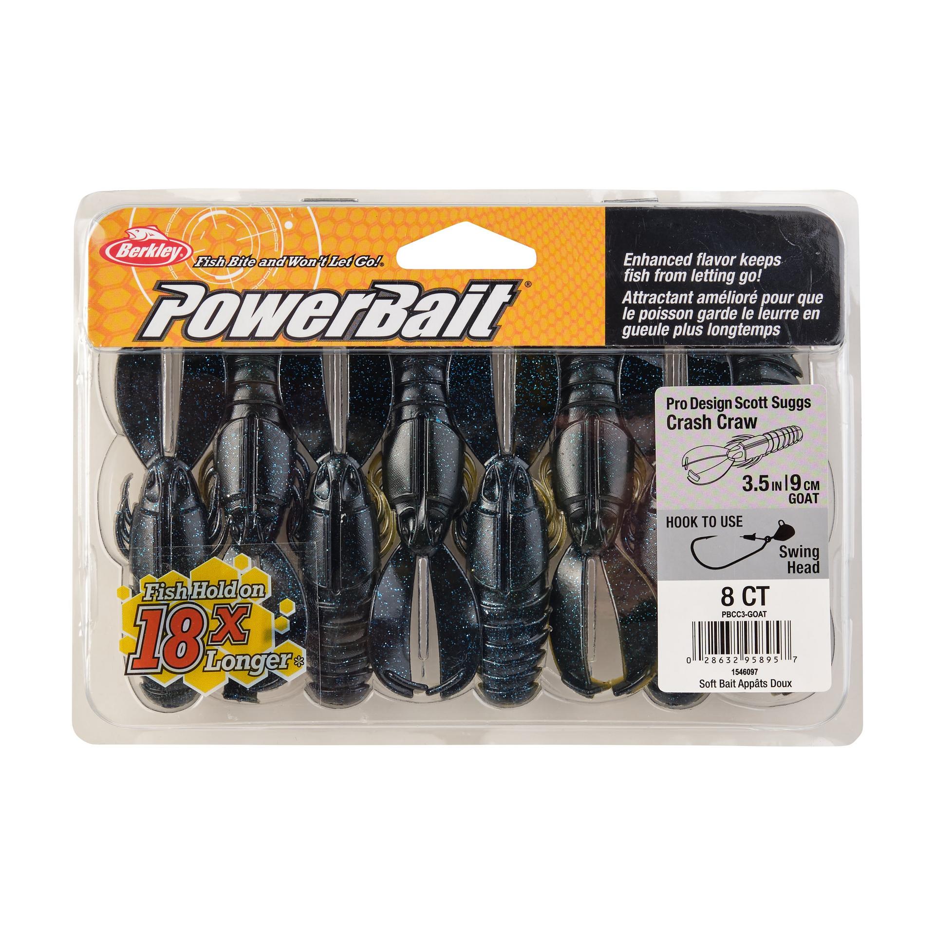 PowerBaitCrashCraw Goat 3.5in PKG | Berkley Fishing