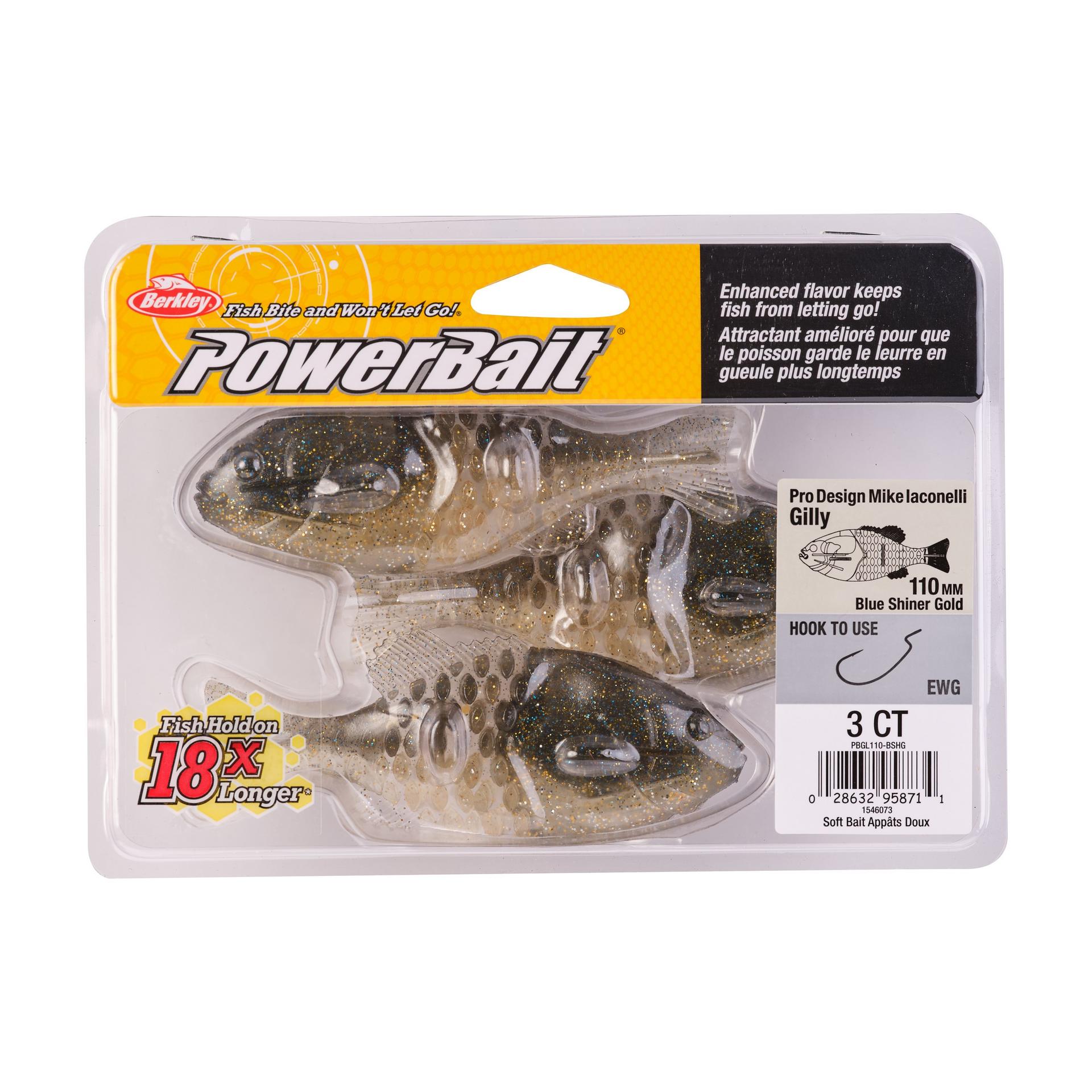 PowerBaitGilly BlueShinerGold 110mm PKG | Berkley Fishing