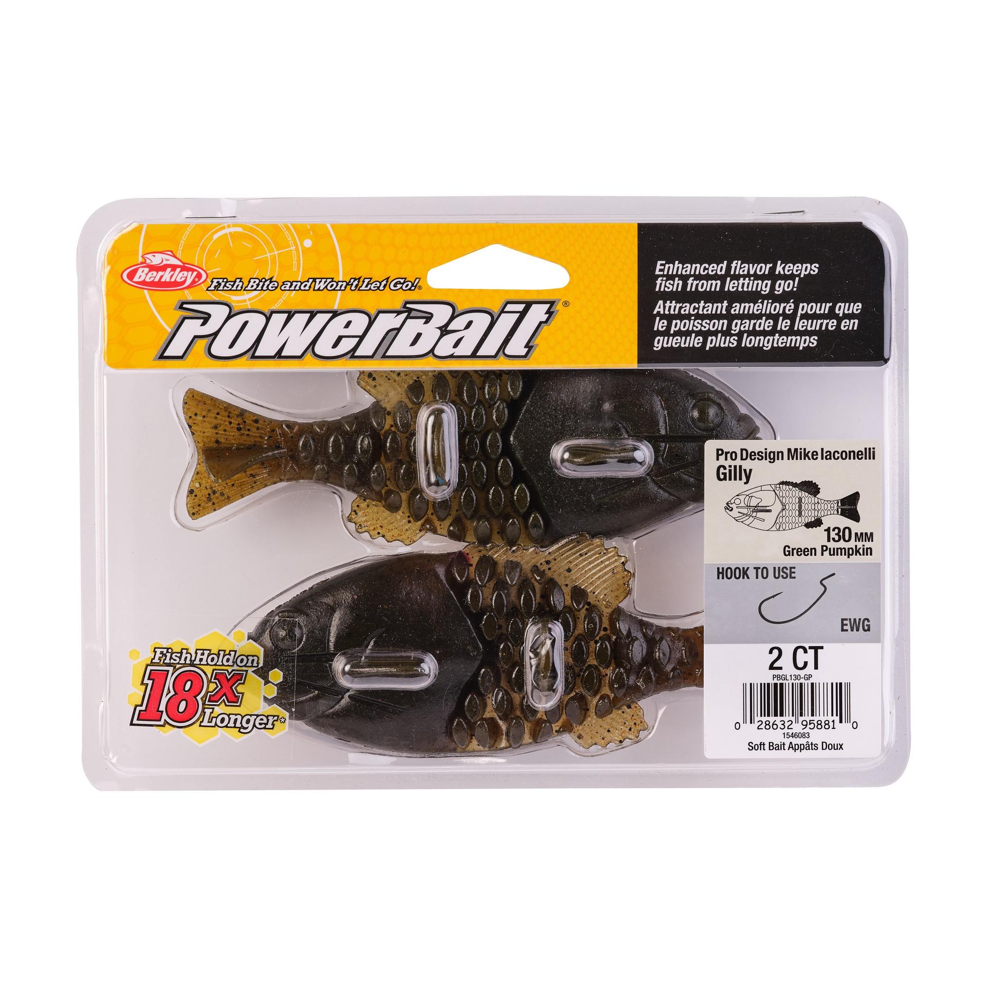 PowerBaitGilly GreenPumpkin 130mm PKG | Berkley Fishing