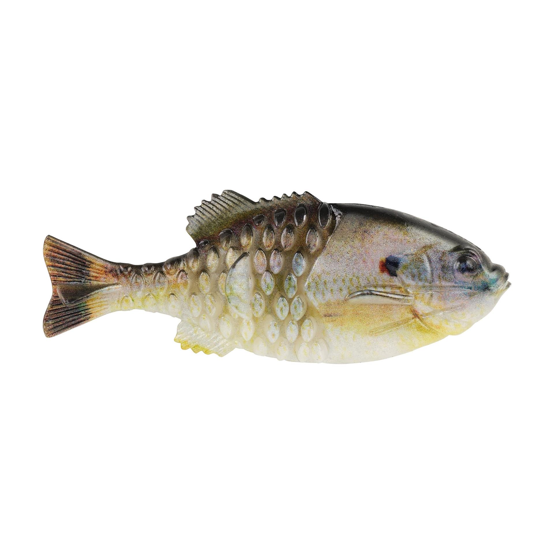 bluegill shaped fishing lures Rebel 4 / Chartreuse Gill 6th Sense Slice Blade Bait