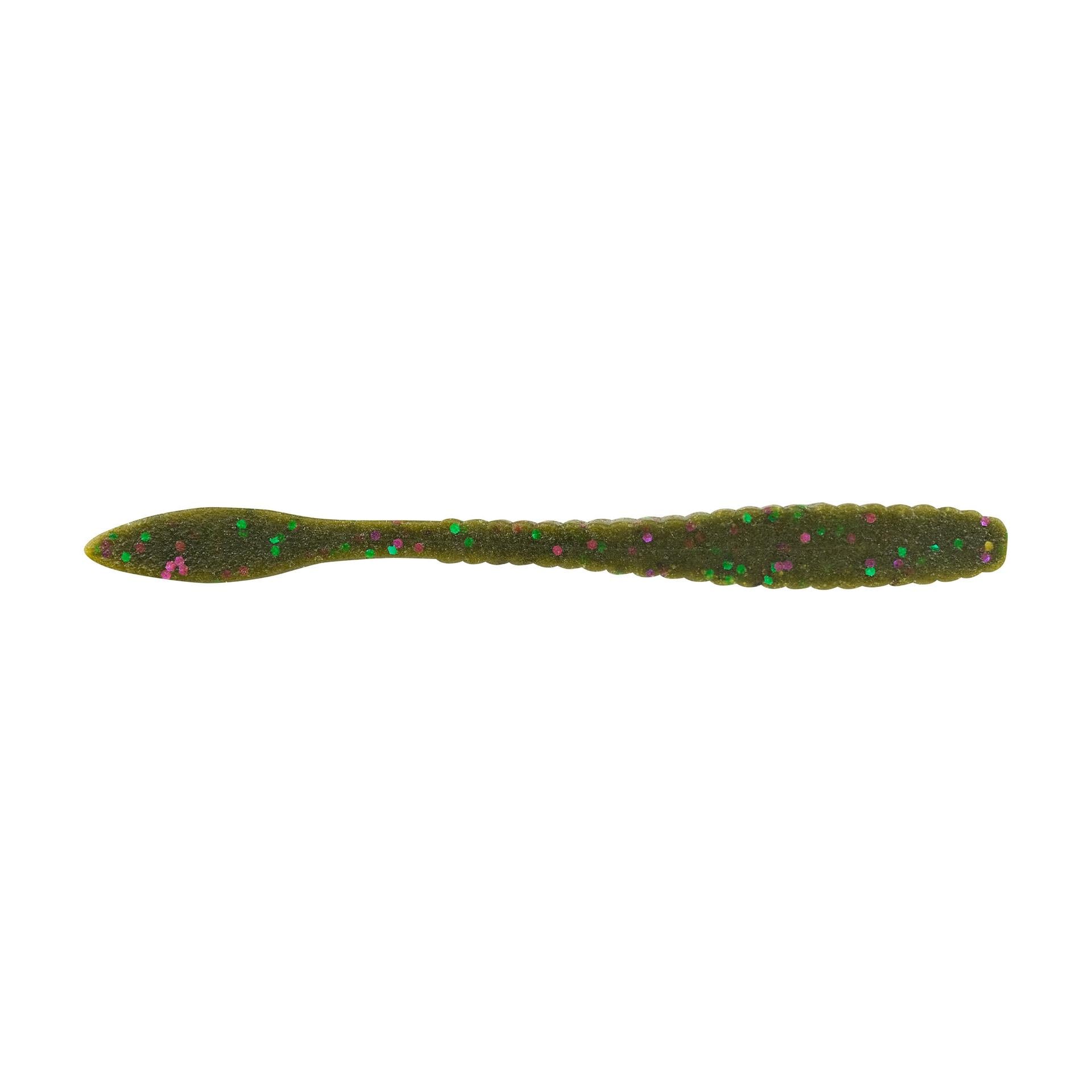 PowerBaitMaxScentFlatWorm GreenPumpkinParty alt2 | Berkley Fishing