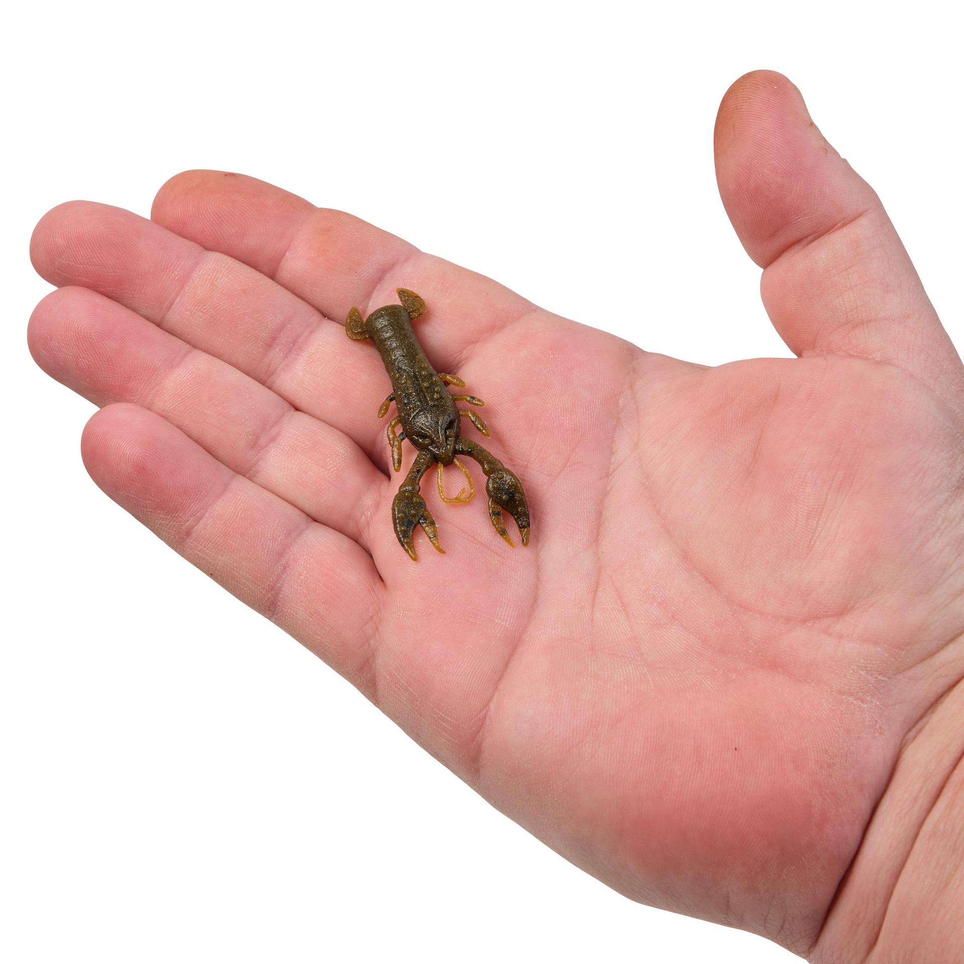 PowerBaitMaxScentLilTrooper GreenPumpkin 2.5in HAND | Berkley Fishing
