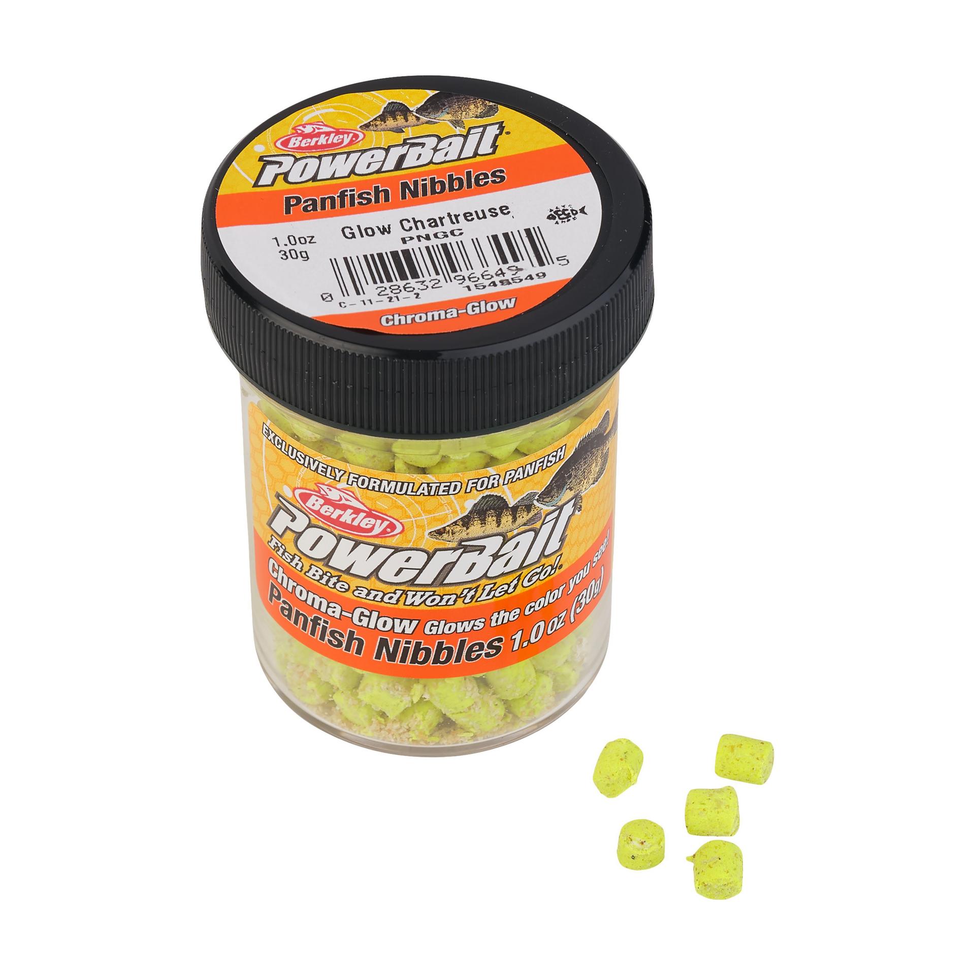 berkley fish nibbles bait PowerBait Chroma-Glow Panfish Nibbles