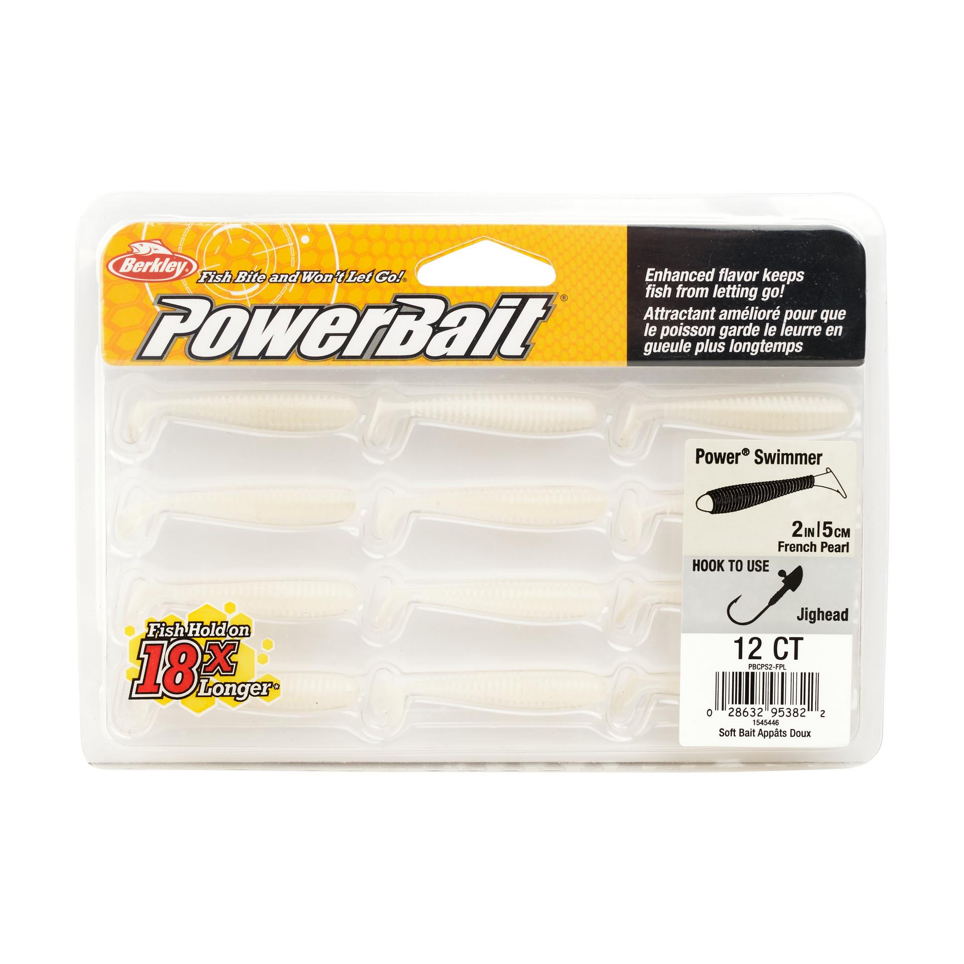 PowerBaitPowerSwimmer FrenchPearl 2in PKG | Berkley Fishing