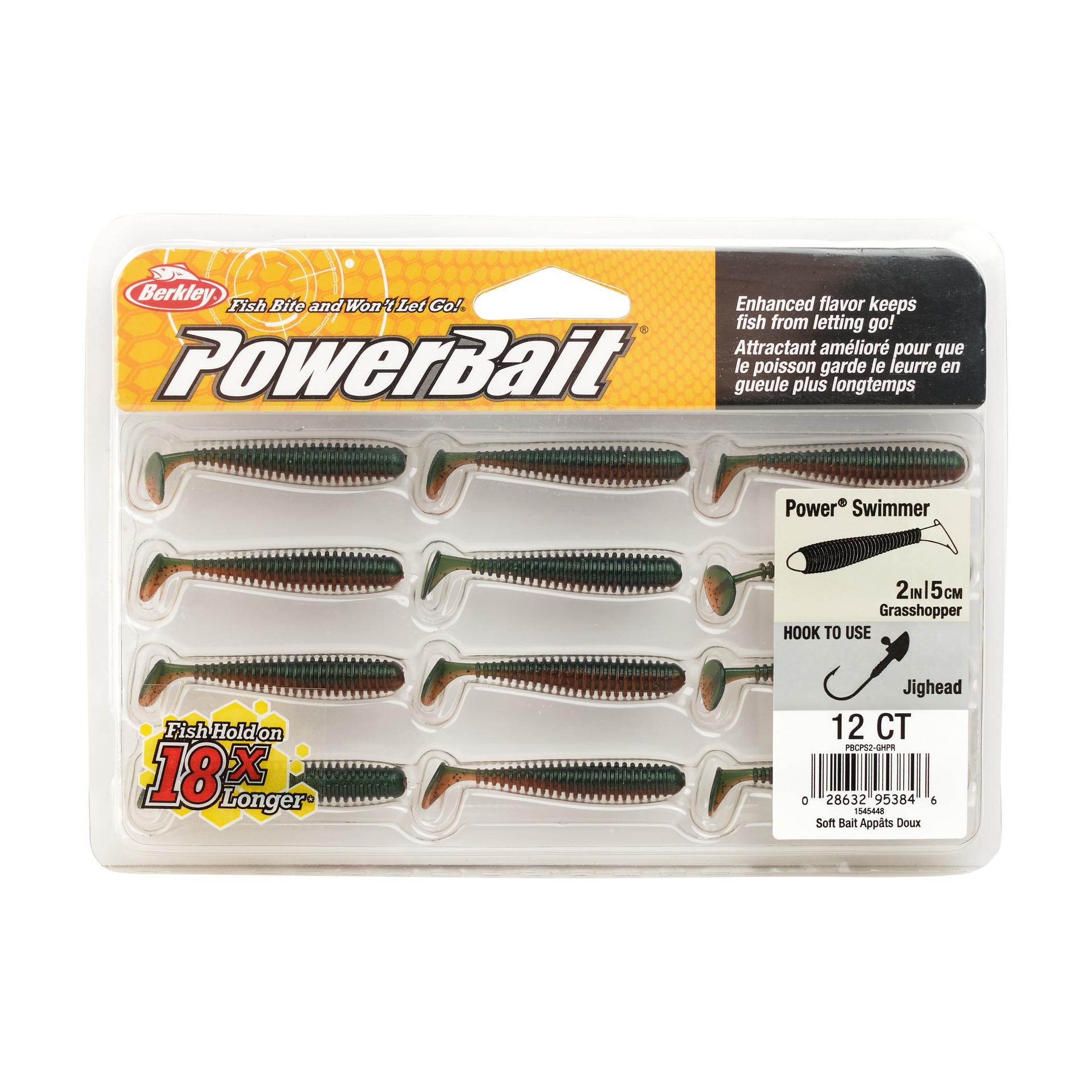 PowerBaitPowerSwimmer Grasshopper 2in PKG | Berkley Fishing