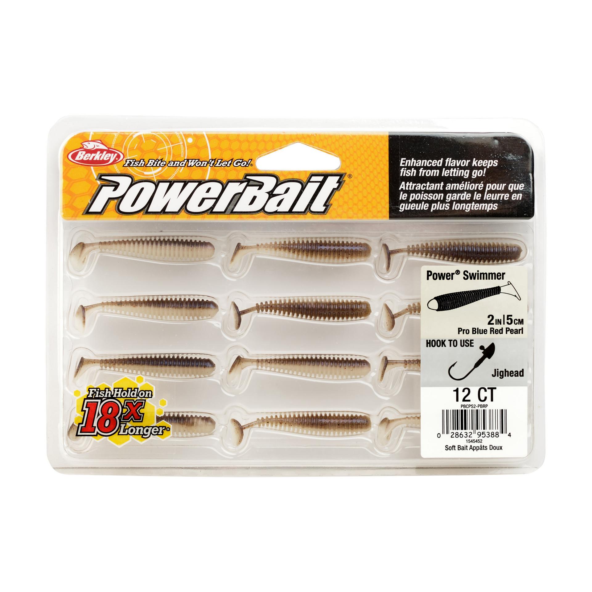 PowerBaitPowerSwimmer ProBlueRedPearl 2in PKG | Berkley Fishing