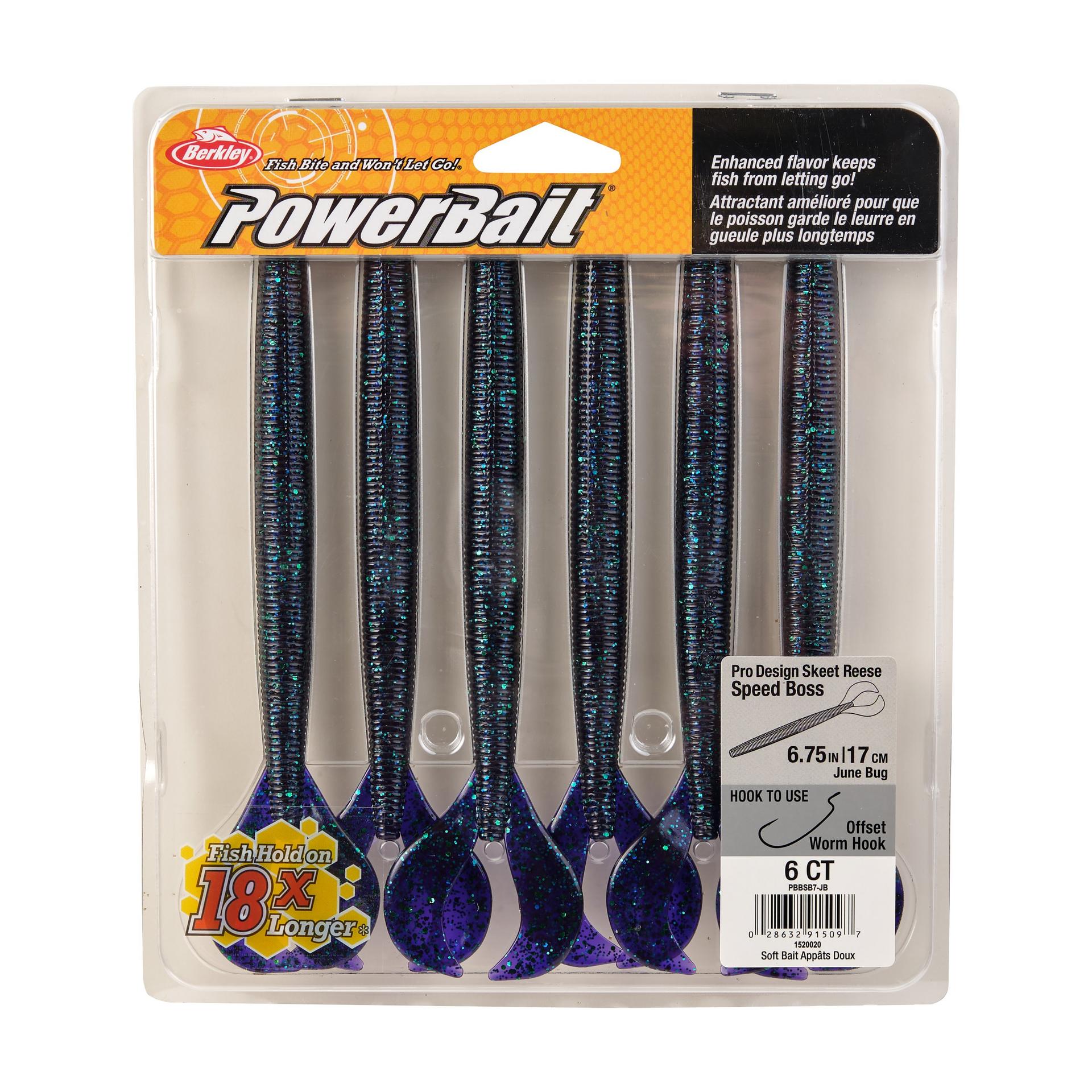 PowerBaitSpeedBoss JuneBug 7in PKG | Berkley Fishing