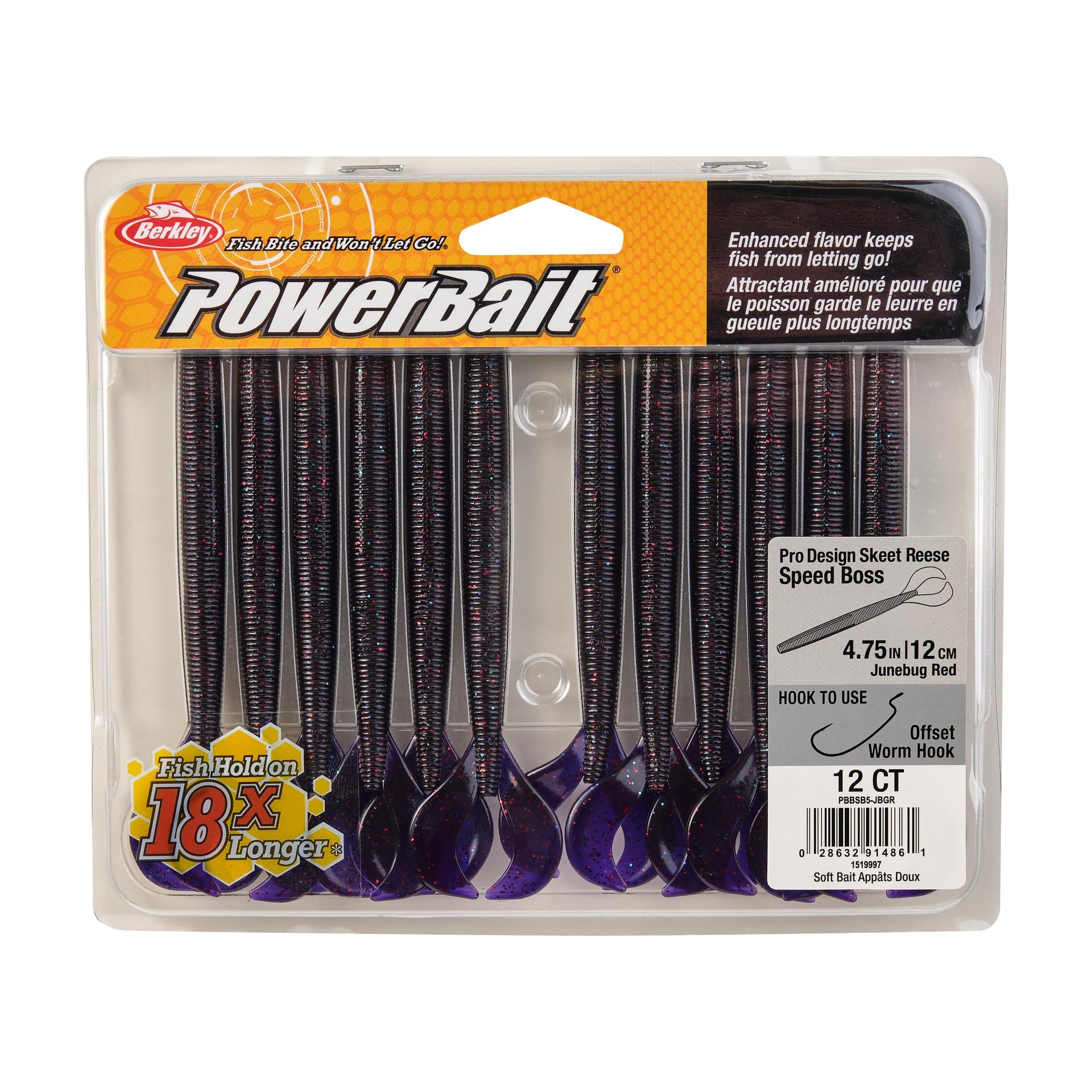 PowerBaitSpeedBoss JunebugRed 5in PKG | Berkley Fishing