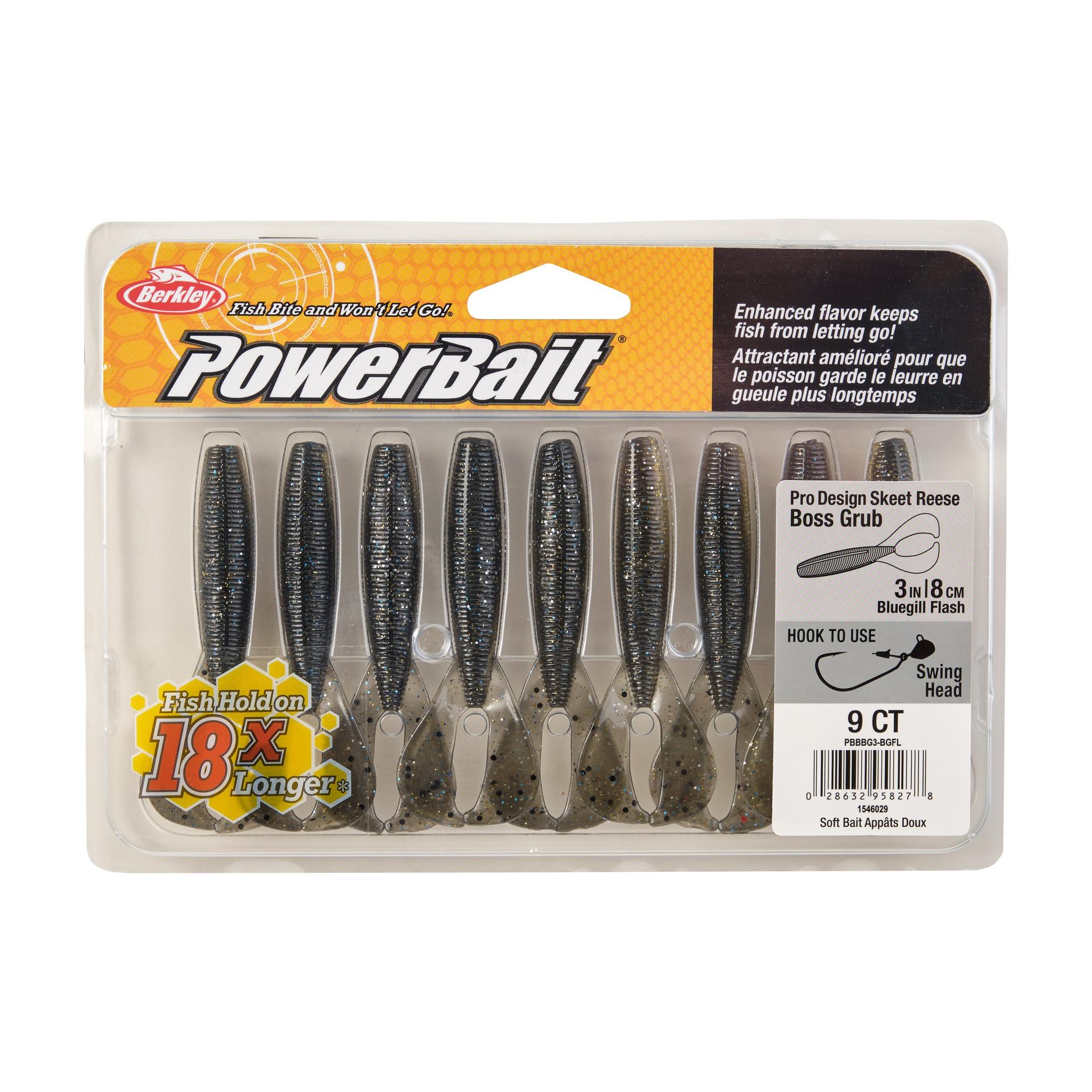 PowerBaitTheBossGrub BluegillFlash 3in PKG | Berkley Fishing