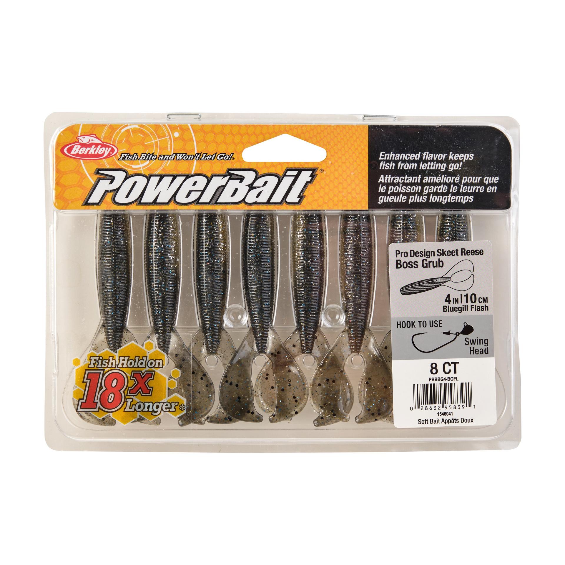 PowerBaitTheBossGrub BluegillFlash 4in PKG | Berkley Fishing