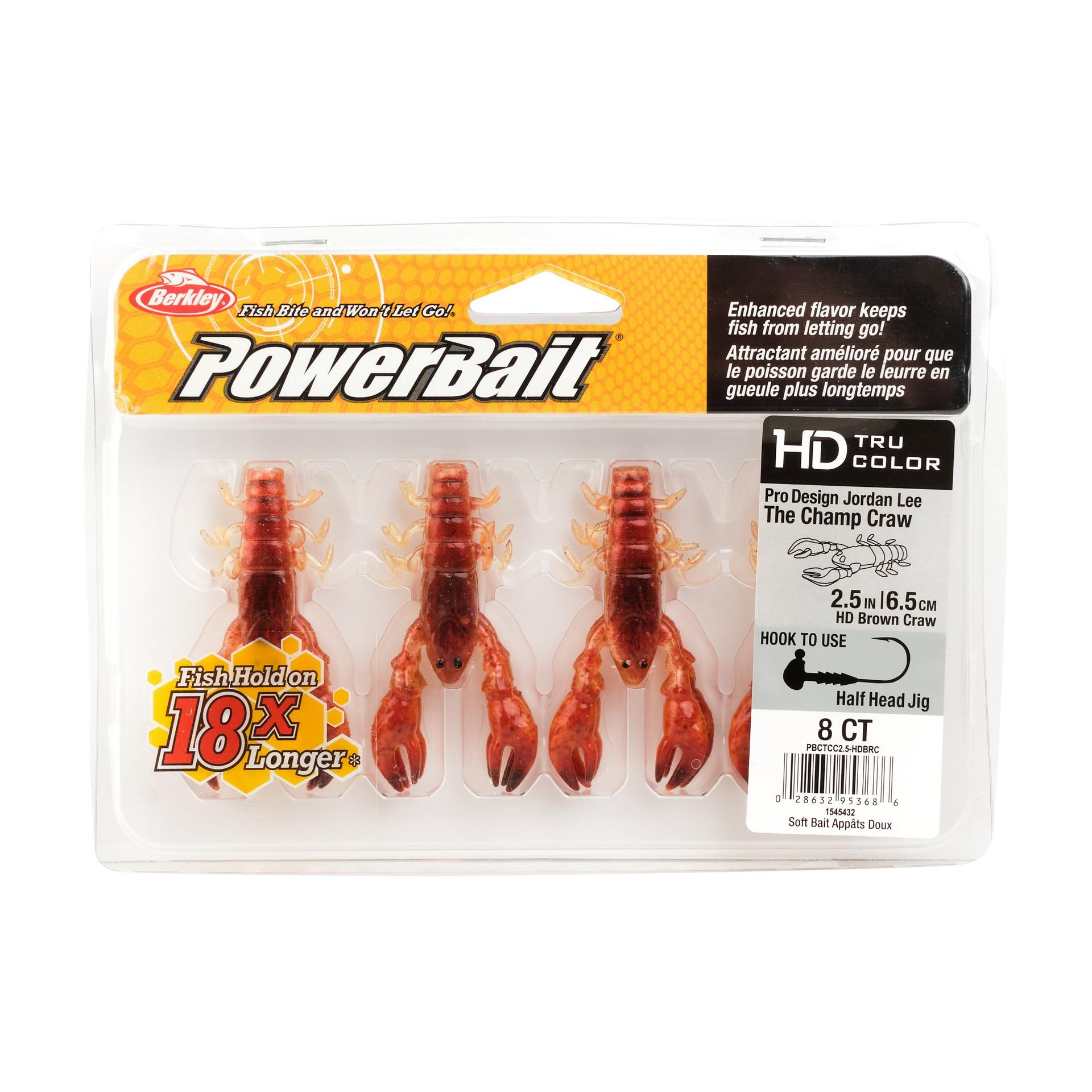 PowerBaitTheChampCraw HDBrownCraw 2.5in PKG | Berkley Fishing