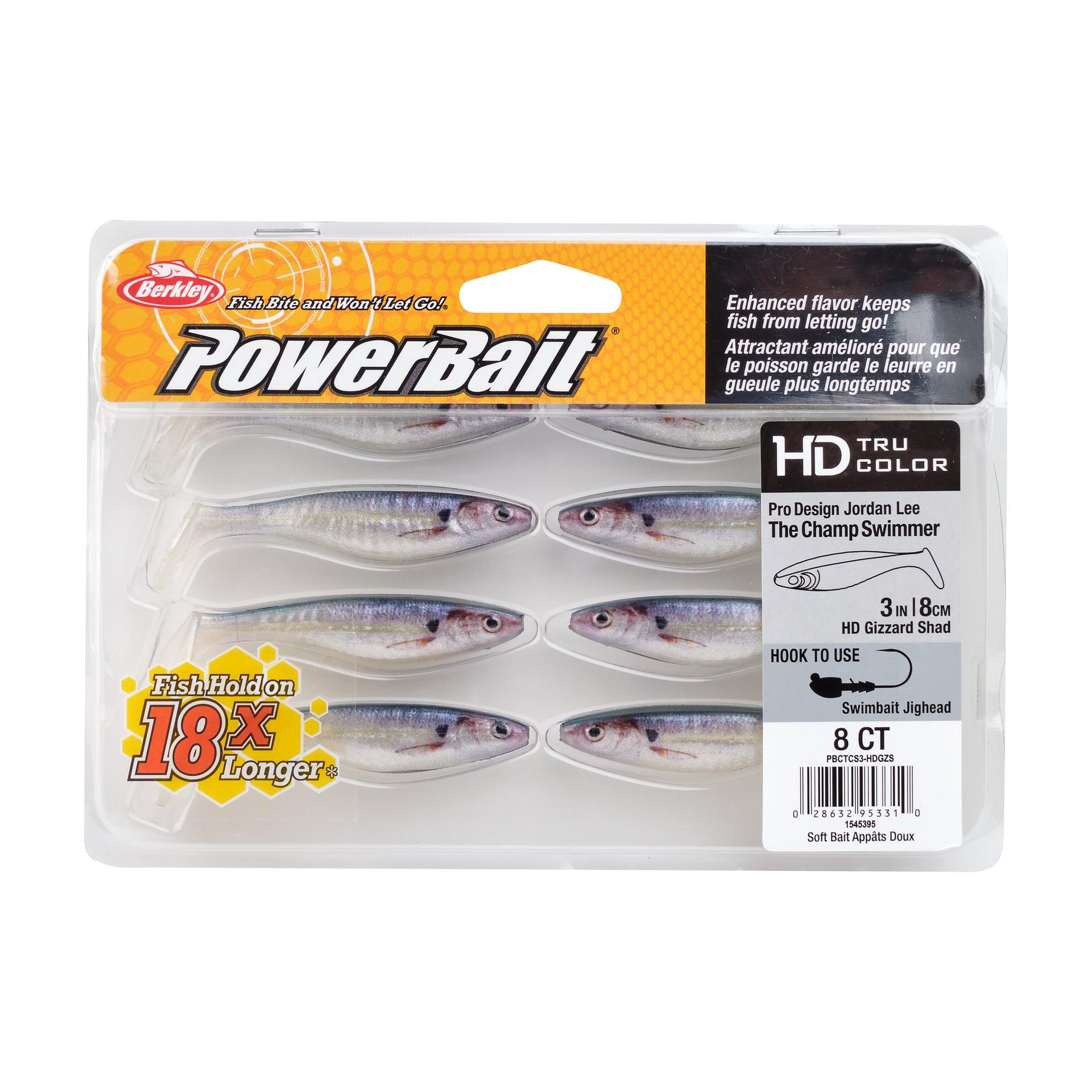 PowerBaitTheChampSwimmer HDGizzardShad 3in PKG | Berkley Fishing