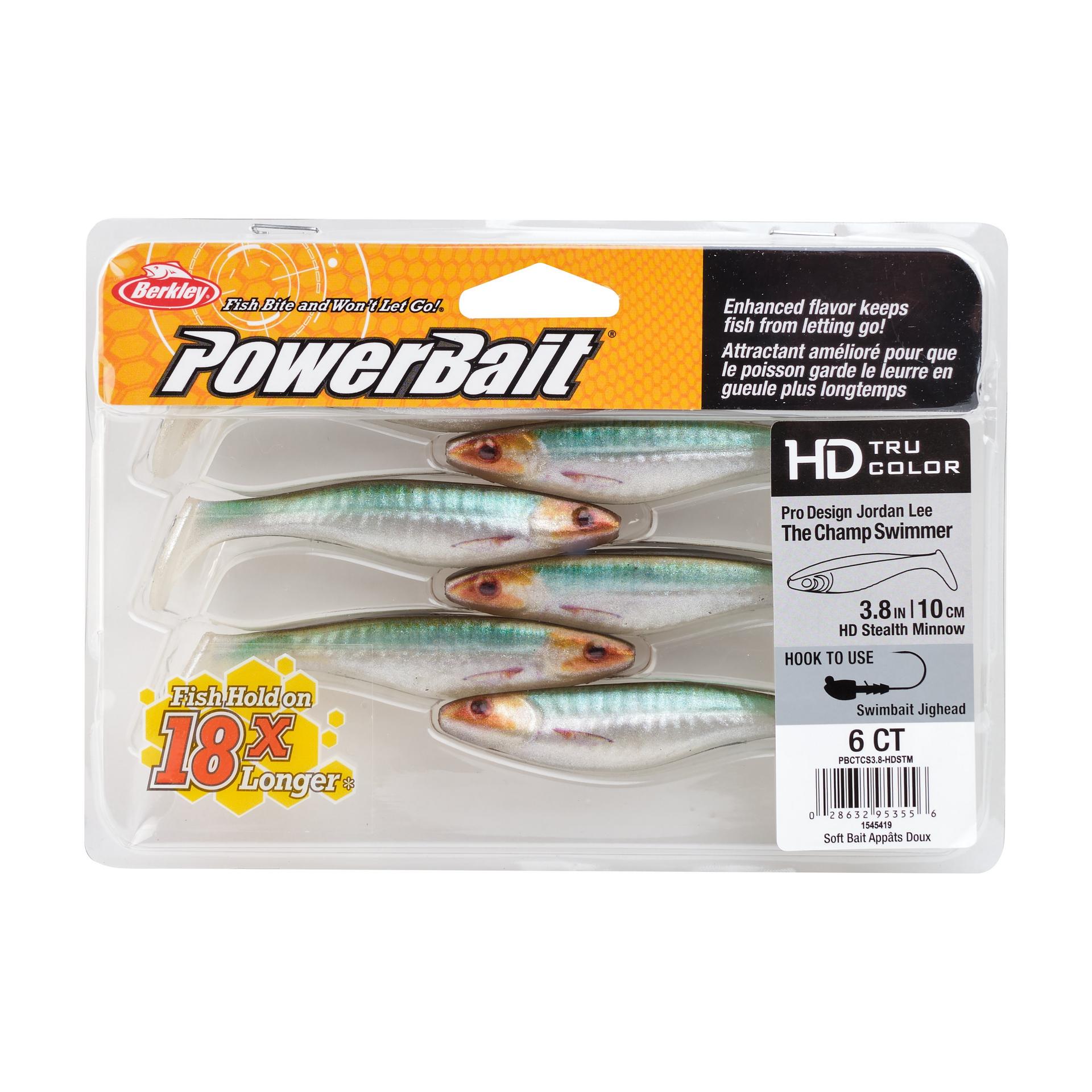 PowerBaitTheChampSwimmer HDStealthMinnow 3.8in PKG | Berkley Fishing