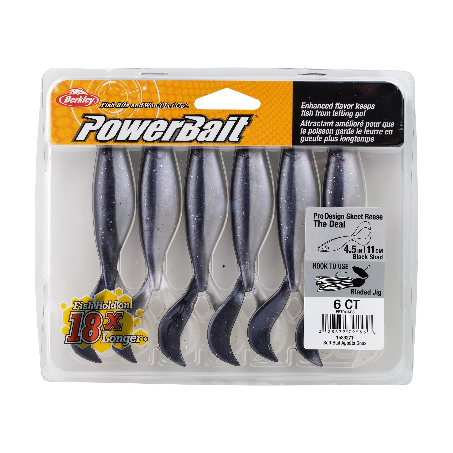 PowerBaitTheDeal BlackShad 4.5in PKG | Berkley Fishing