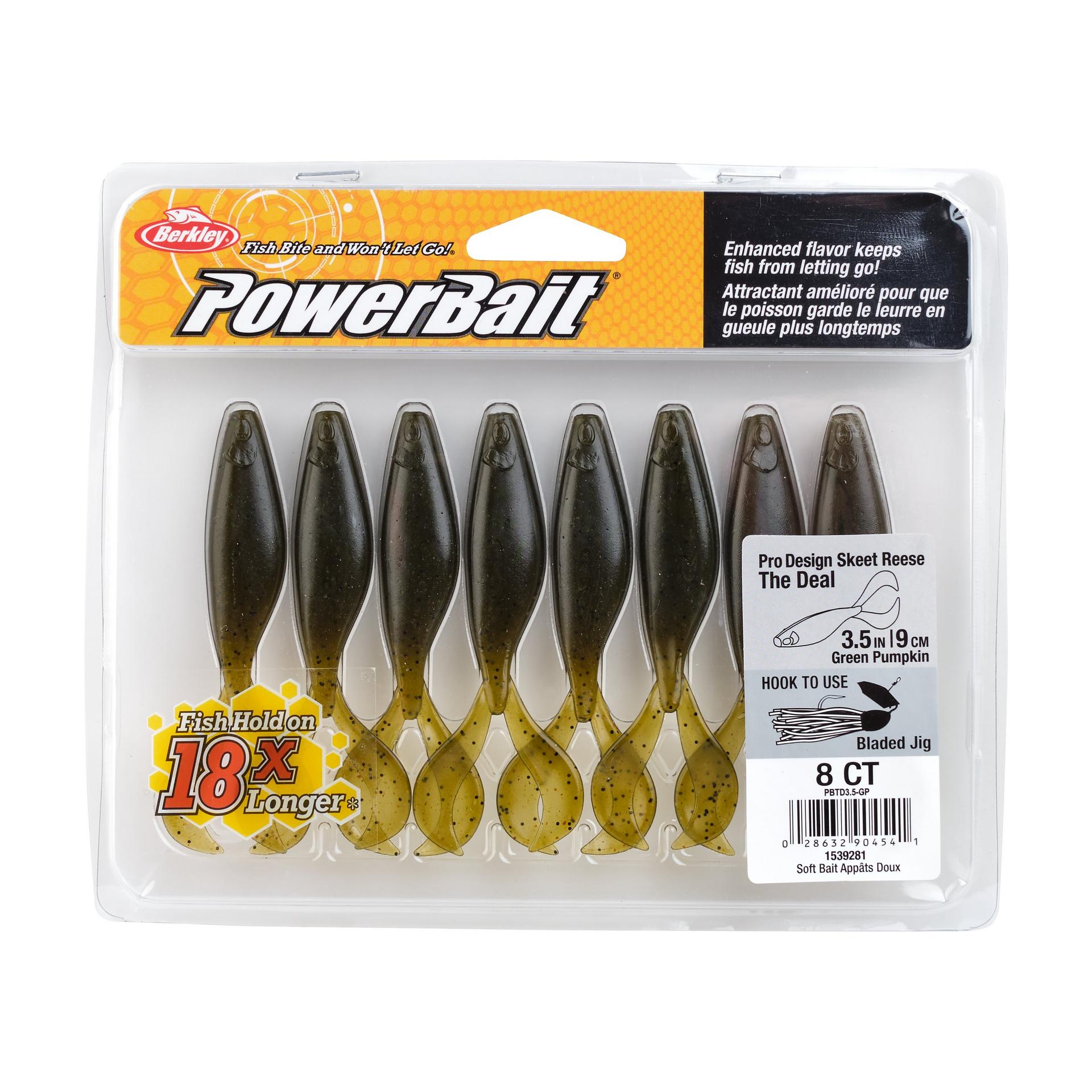 PowerBaitTheDeal GreenPumpkin 3.5in PKG | Berkley Fishing