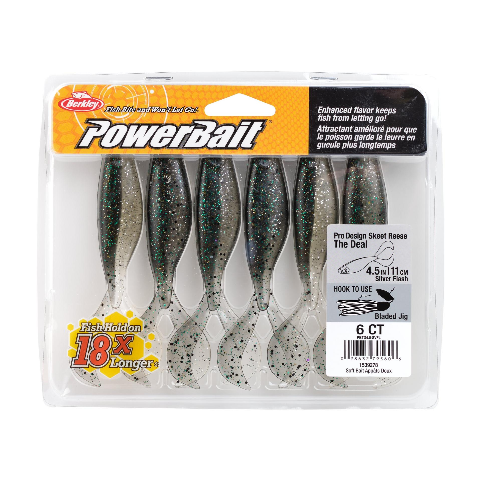 PowerBaitTheDeal SilverFlash 4.5in PKG | Berkley Fishing