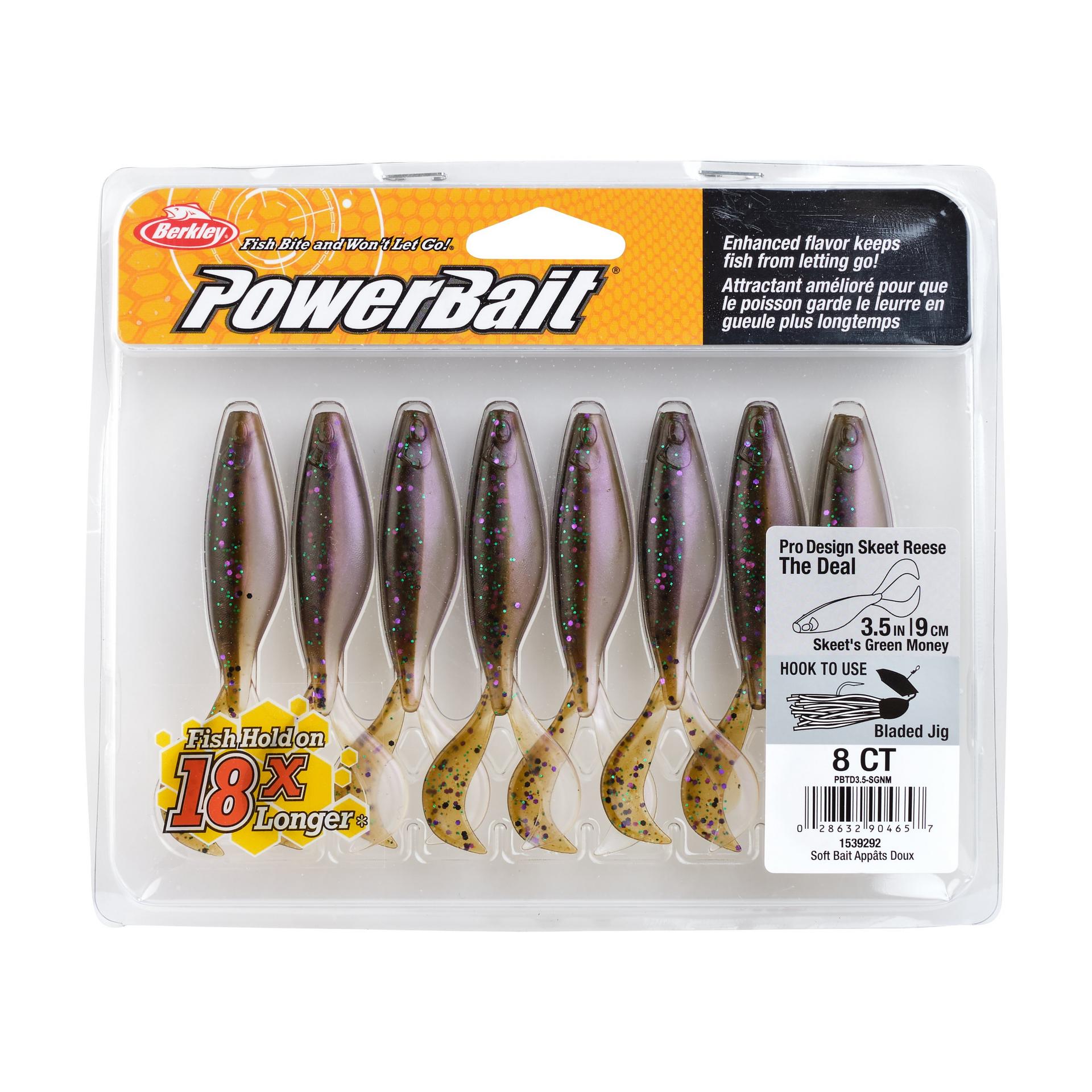 PowerBaitTheDeal SkeetsGreenMoney 3.5in PKG | Berkley Fishing