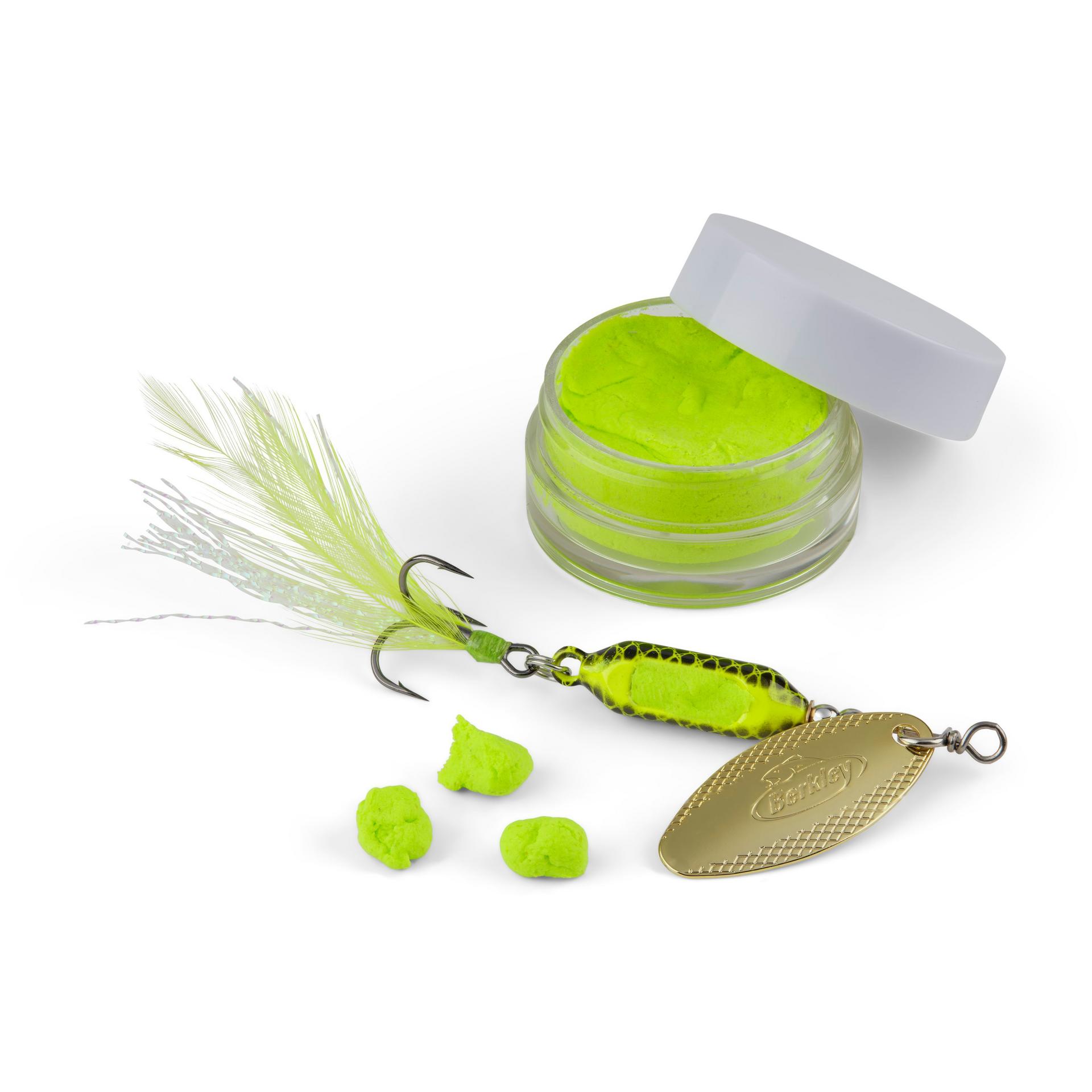 fish dough lure Danielson Bait Hook Size 14 Fish love PowerBait so much they hold on 18 times longer Berkley Gulp! Trout Nuggets Dough