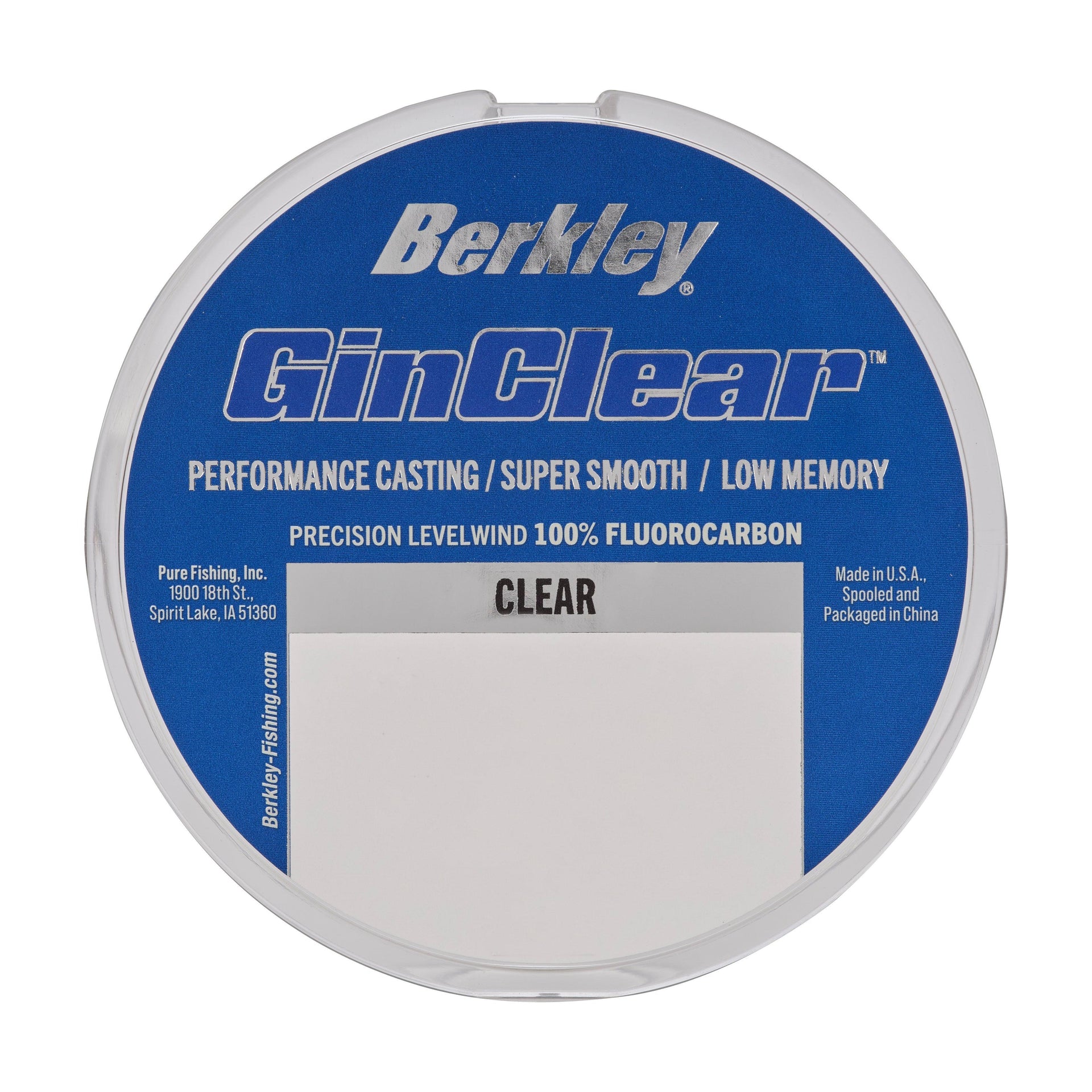 Berkley GinClear Fluorocarbon Fishing Line, 20lb