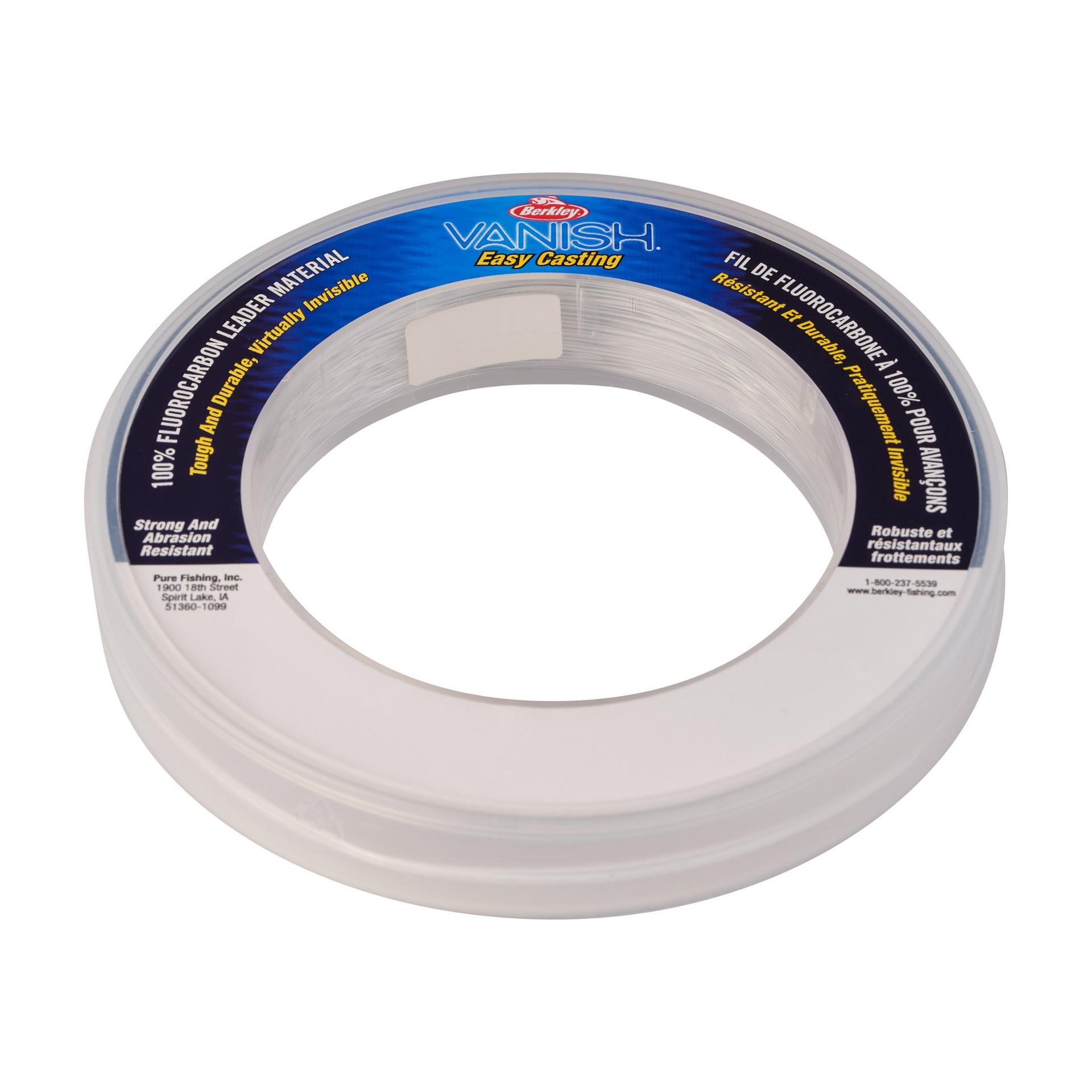 BerkleyVanishLeaderMaterialCoil LeaderWristSpool Clear alt7 | Berkley Fishing