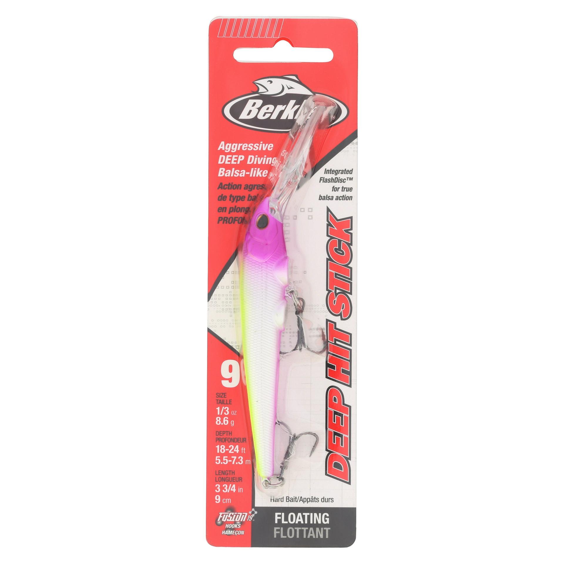 Berkley DeepHitStick 9 PinkLemonade PKG | Berkley Fishing