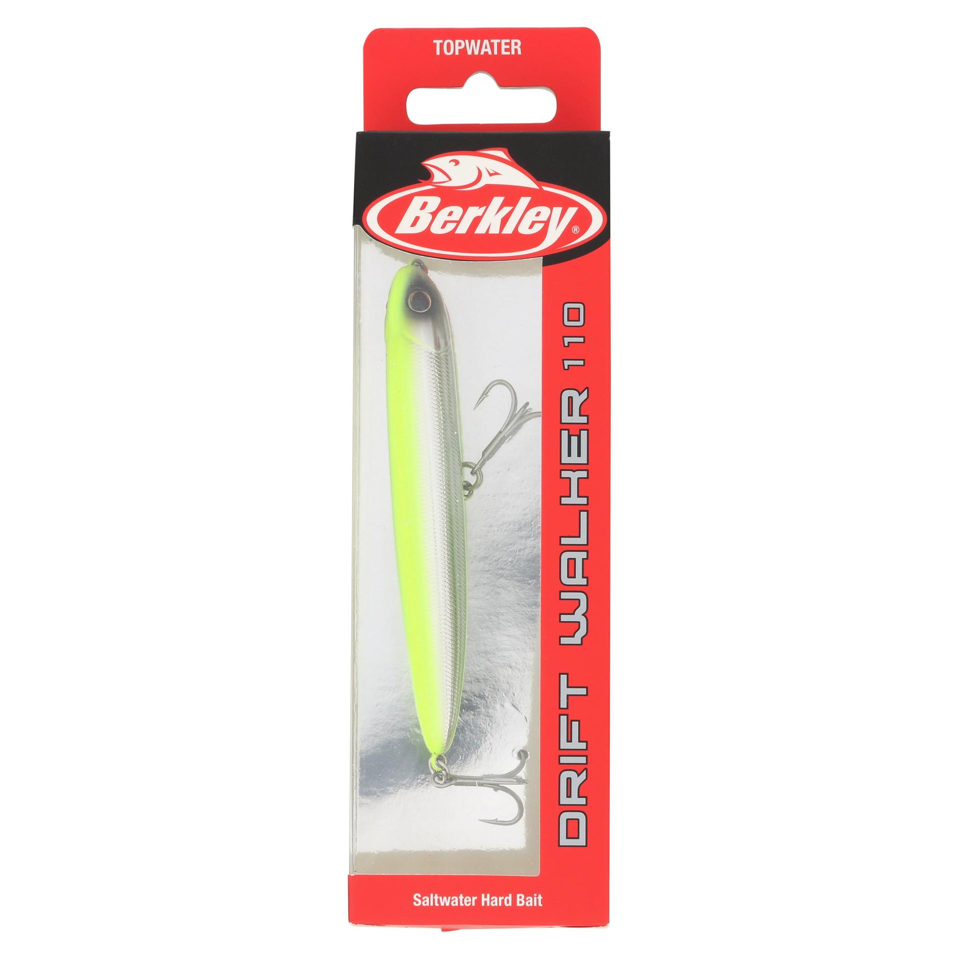 Berkley DriftwalkerSaltwater 110 ChromeChartreuse PKG | Berkley Fishing