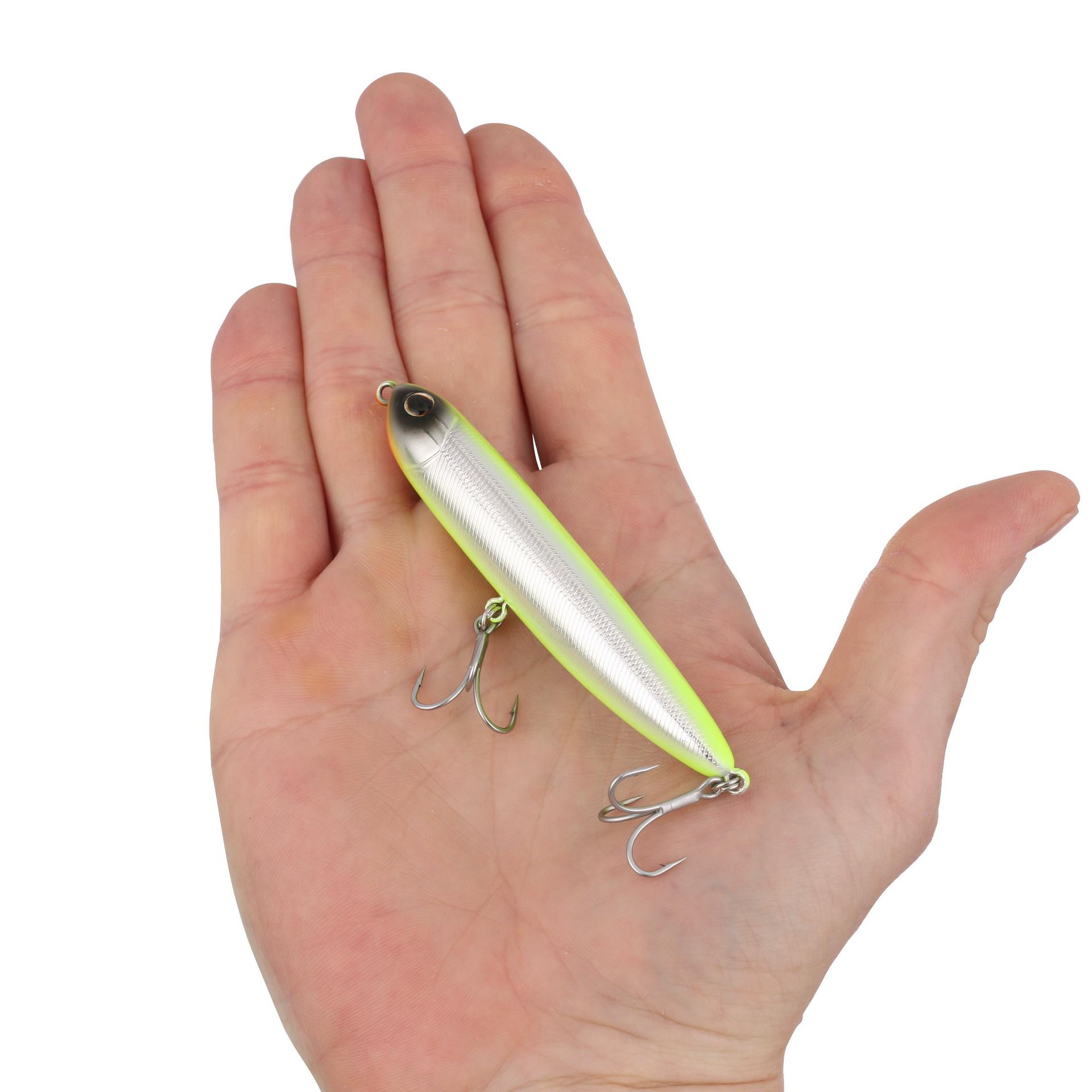 Berkley DriftwalkerSaltwater 90 ChromeChartreuse HAND | Berkley Fishing