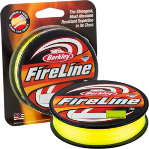 Bobine Berkley Fireline – Ligne Tressée Fusionnée 14 Lb / 300 Yd, Vert Flamme, Neuve