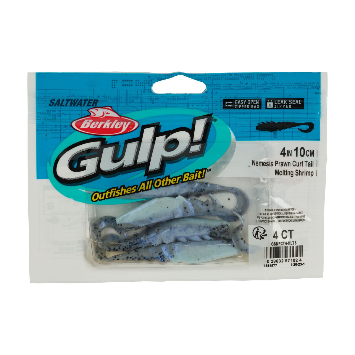 Berkley Gulp!® Saltwater Nemesis Prawn Curl Tail