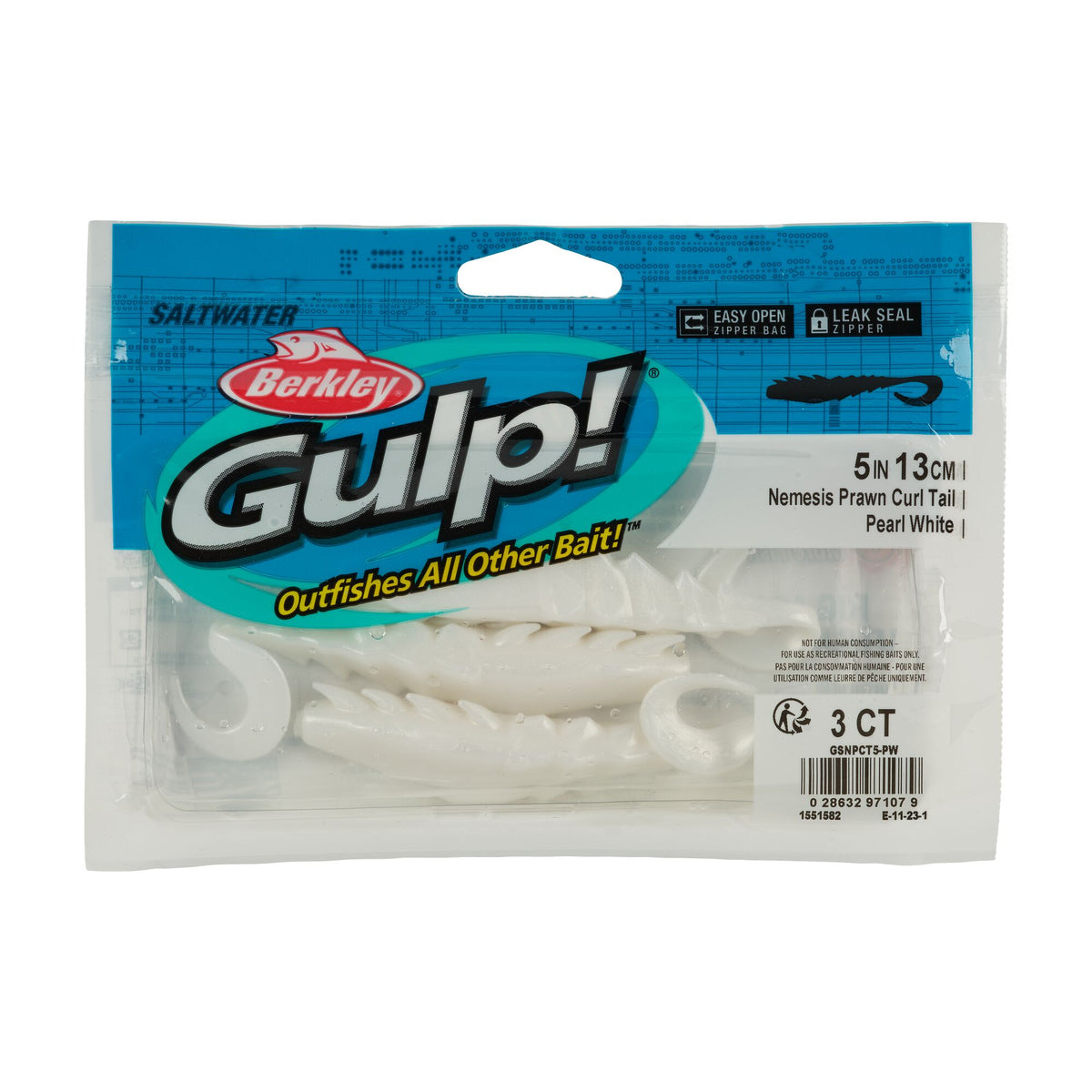 Berkley Gulp!® Saltwater Nemesis Prawn Curl Tail