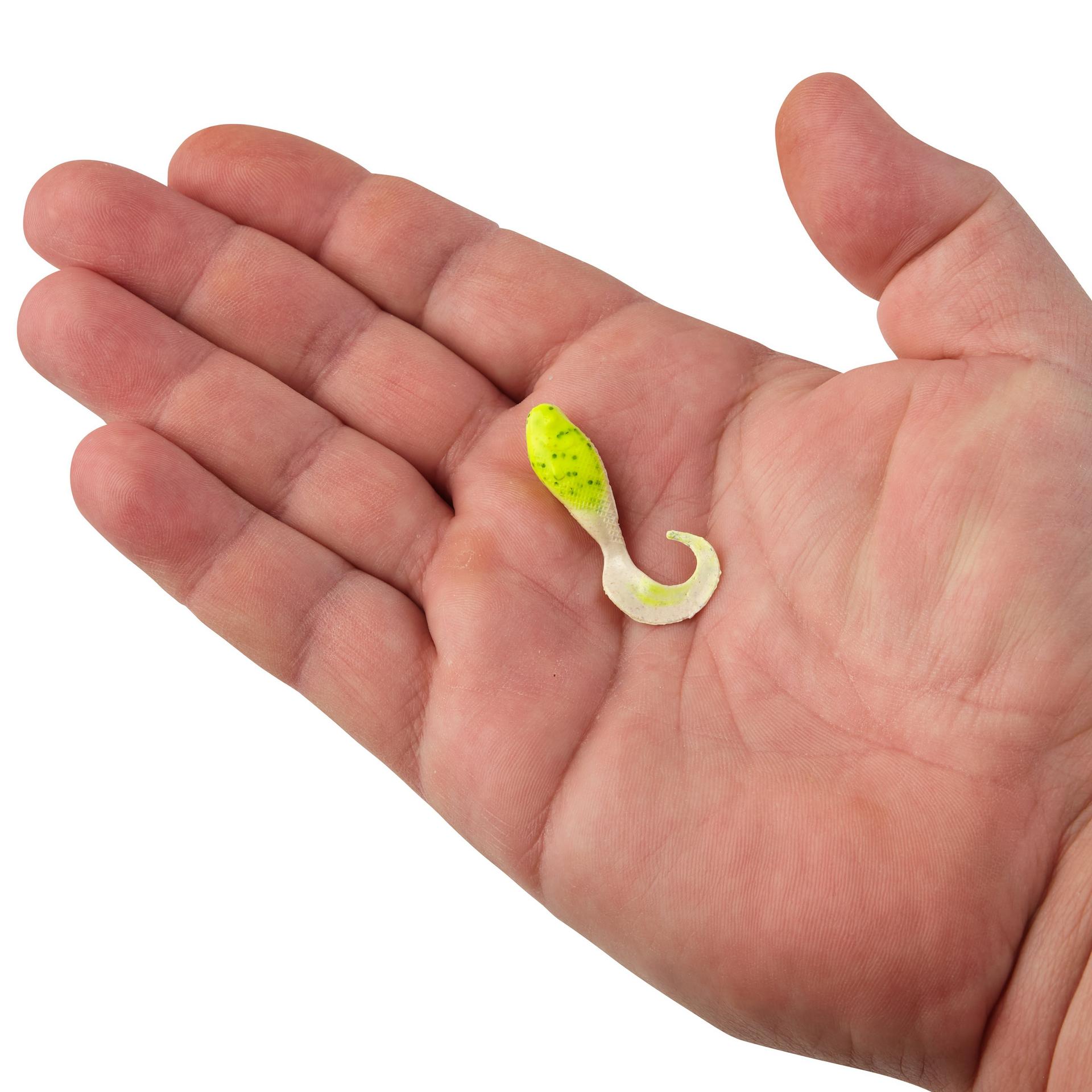 Berkley Gulp!MinnowGrub ChartreusePepperNeon 2in HAND | Berkley Fishing