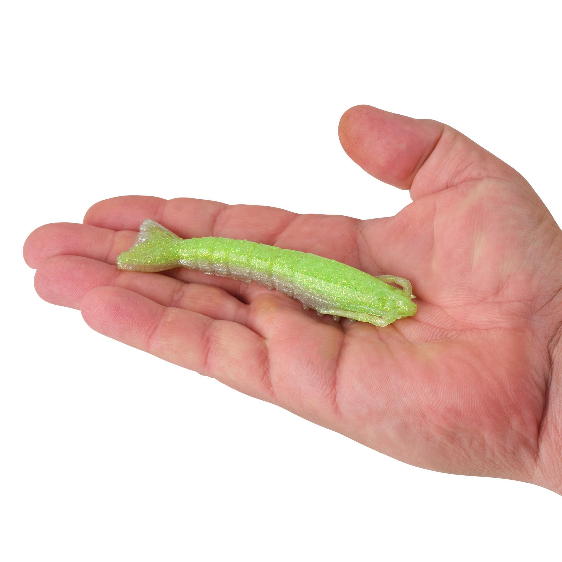 Berkley Gulp!SaltwaterShrimp KeyLimeChrome 4in HAND | Berkley Fishing