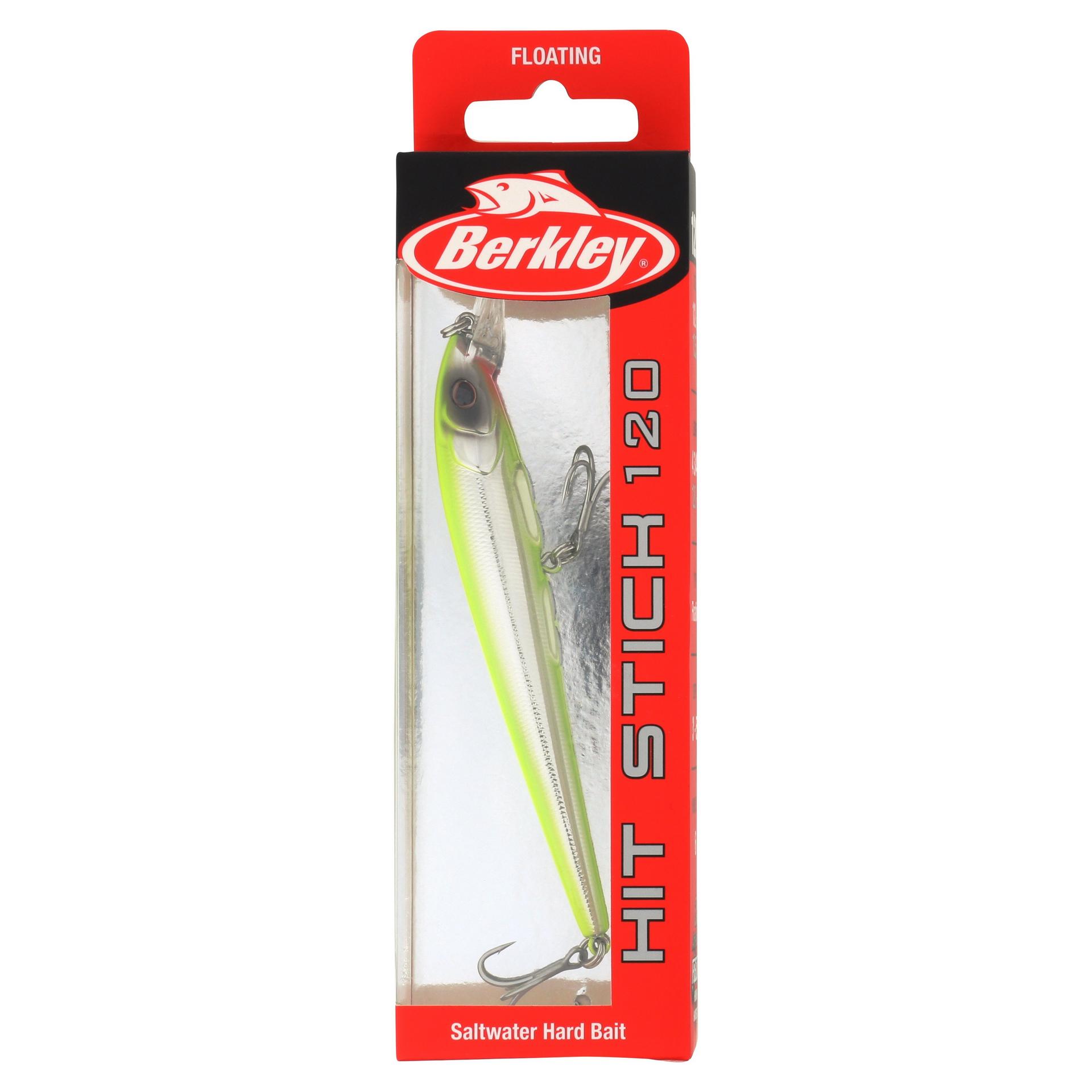 Berkley HitStickSaltwater 120 ChromeChartreuse PKG | Berkley Fishing